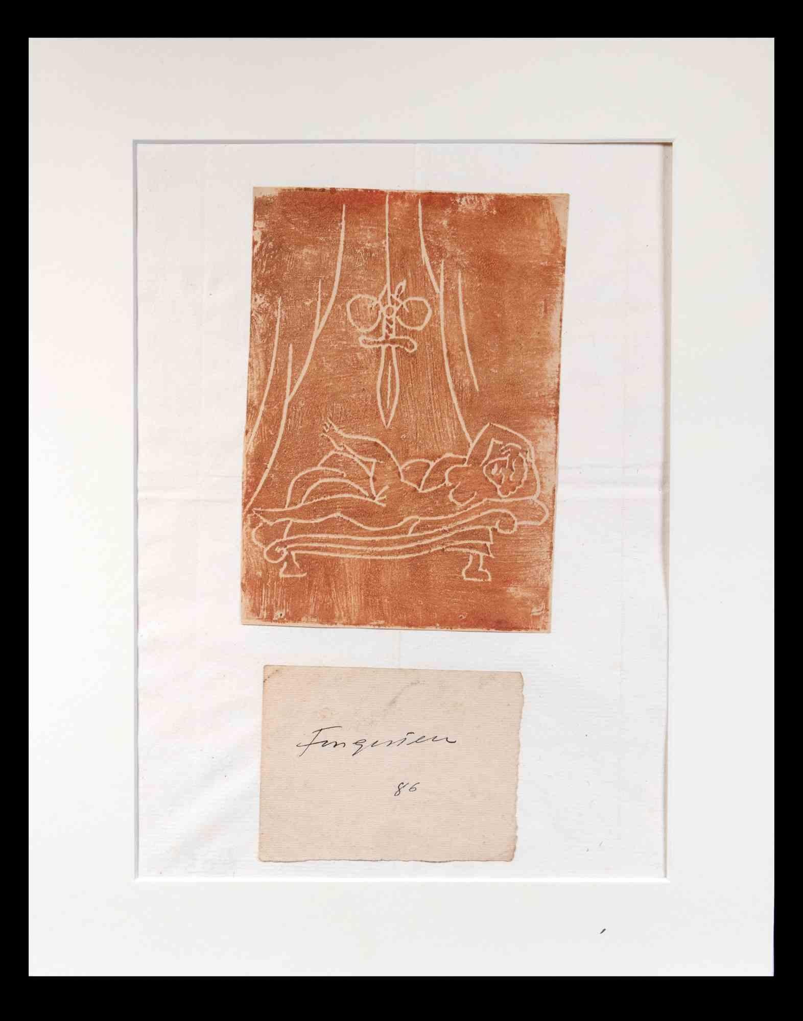 Frauen undgger – Holzschnitt von Michel Fingesten – 1936