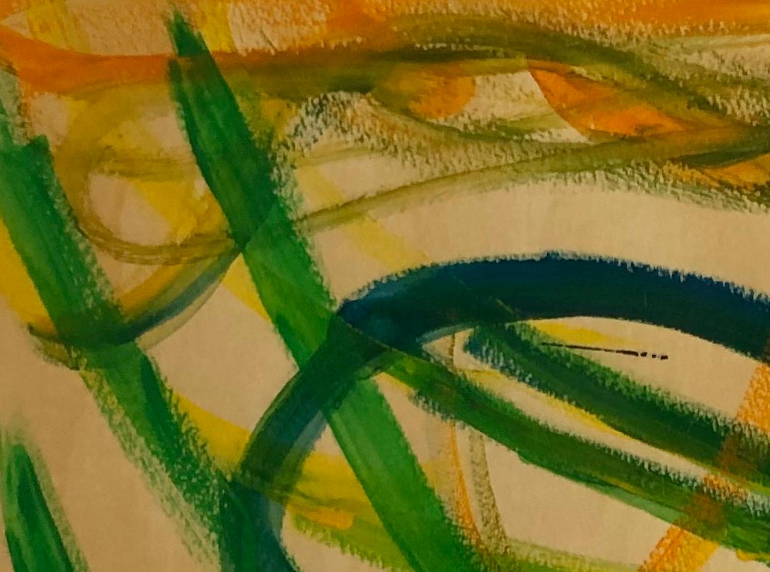 La bellezza - Abstract Painting Beige di Michel Gemignani