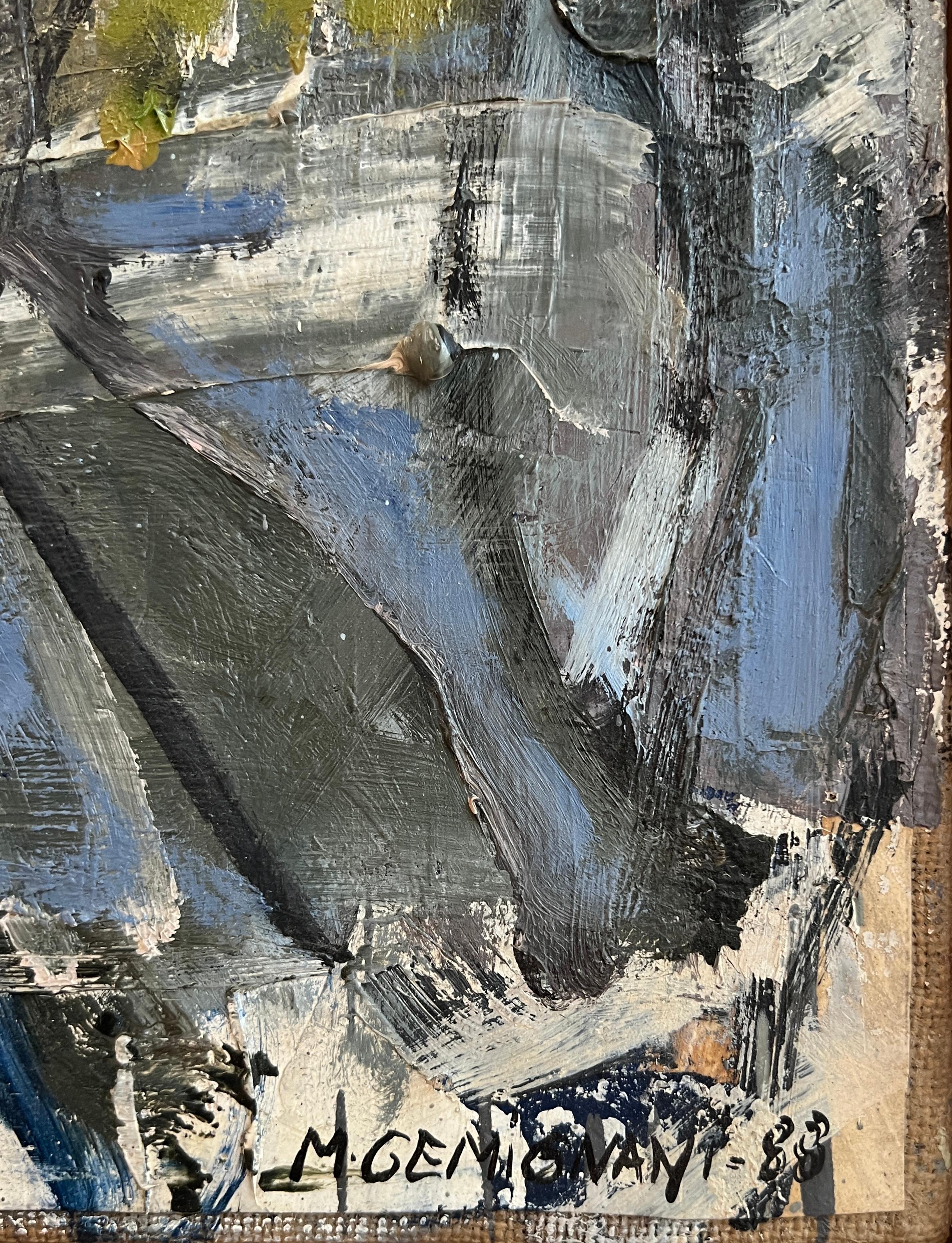 The Troublet Sisters (Abstrakter Expressionismus), Painting, von Michel Gemignani