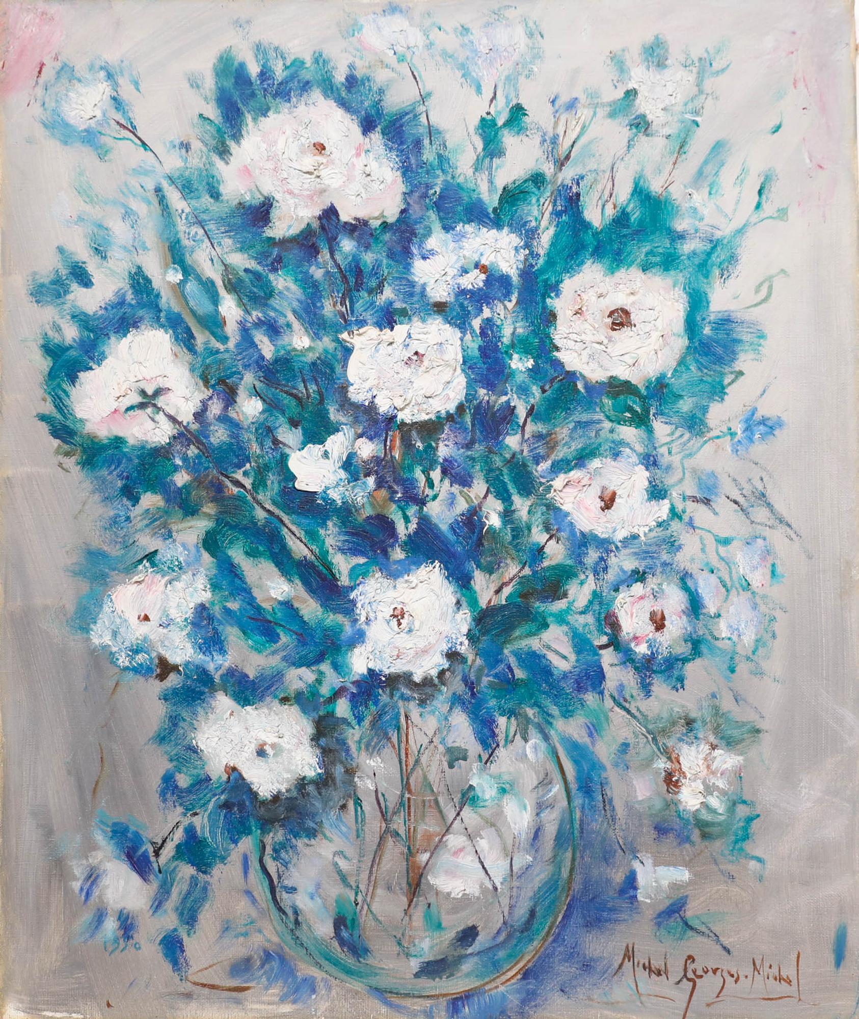 Michel Georges-Michel (1883-1985). - Mitte 20. Jahrhundert Öl, Bouquet de Fleurs im Angebot 1