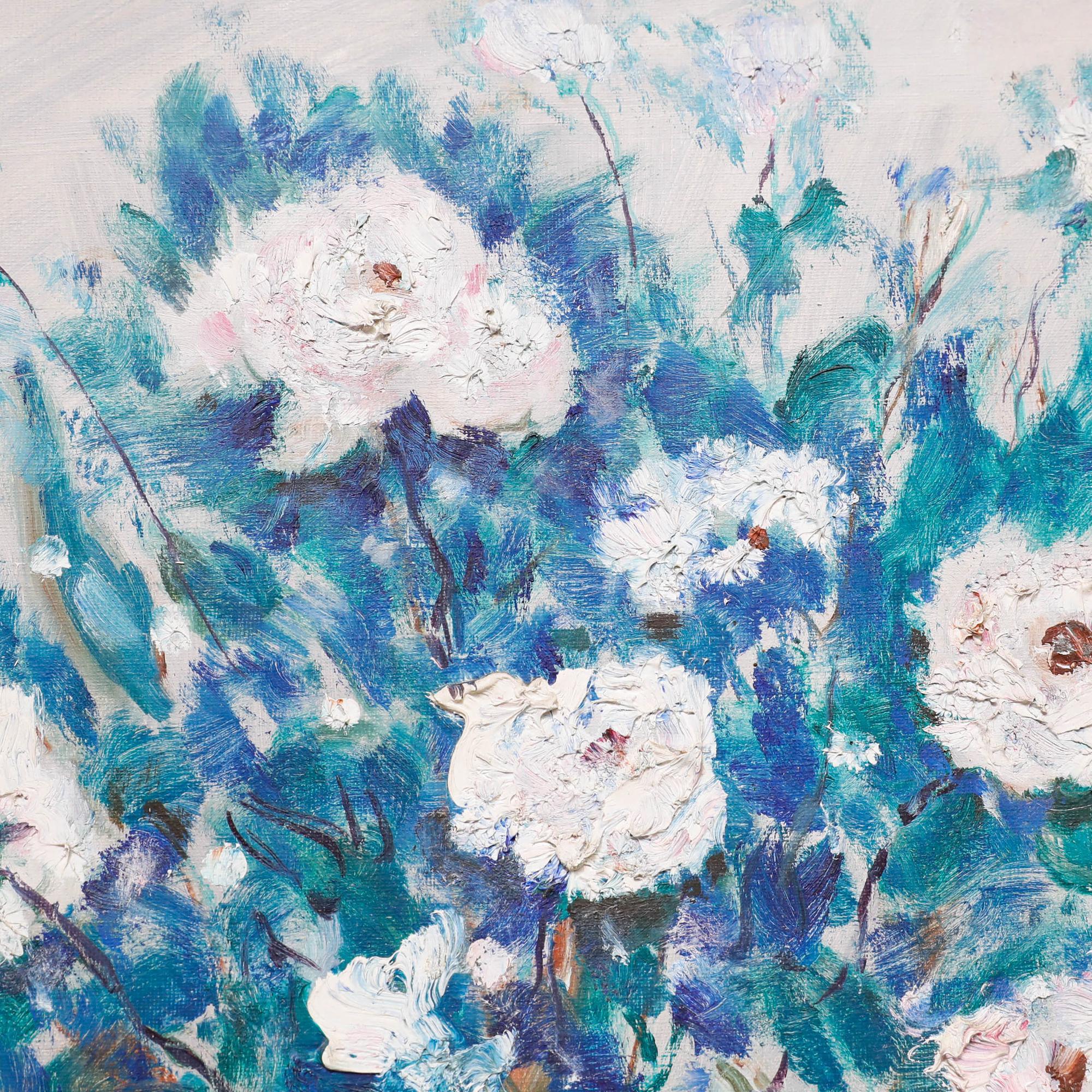 Michel Georges-Michel (1883-1985). - Mitte 20. Jahrhundert Öl, Bouquet de Fleurs im Angebot 3