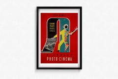 1955 official poster by Michel Girault for the Biennale Photo-Ciné