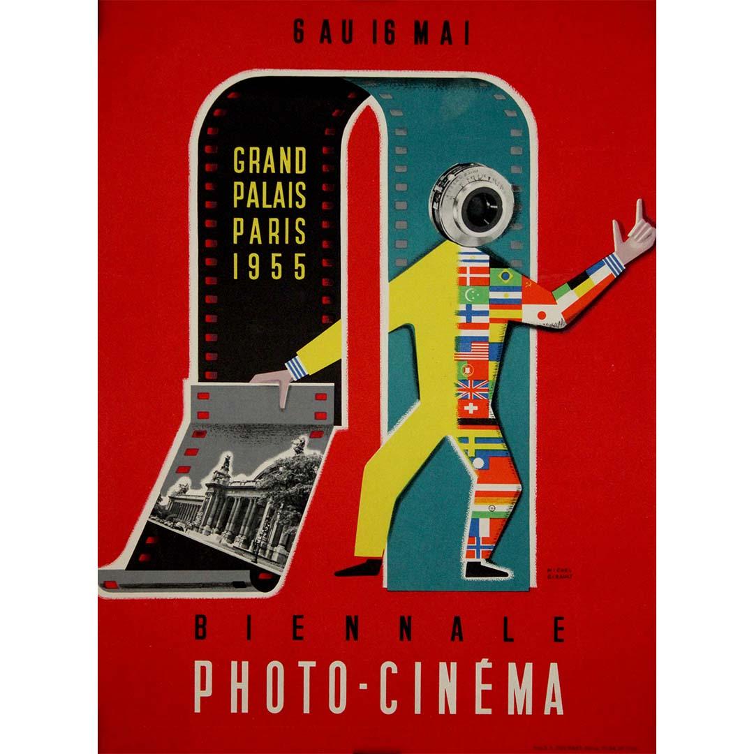 Cartel oficial de 1955 de Michel Girault para la Bienal Photo-Ciné
