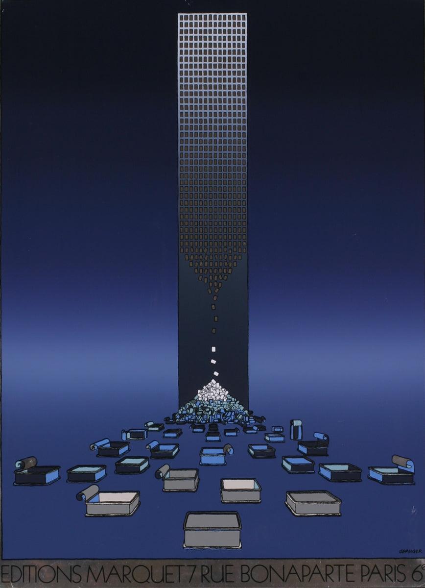 Michel Granger 'Editions Marquet' 1982- Lámina Vintage