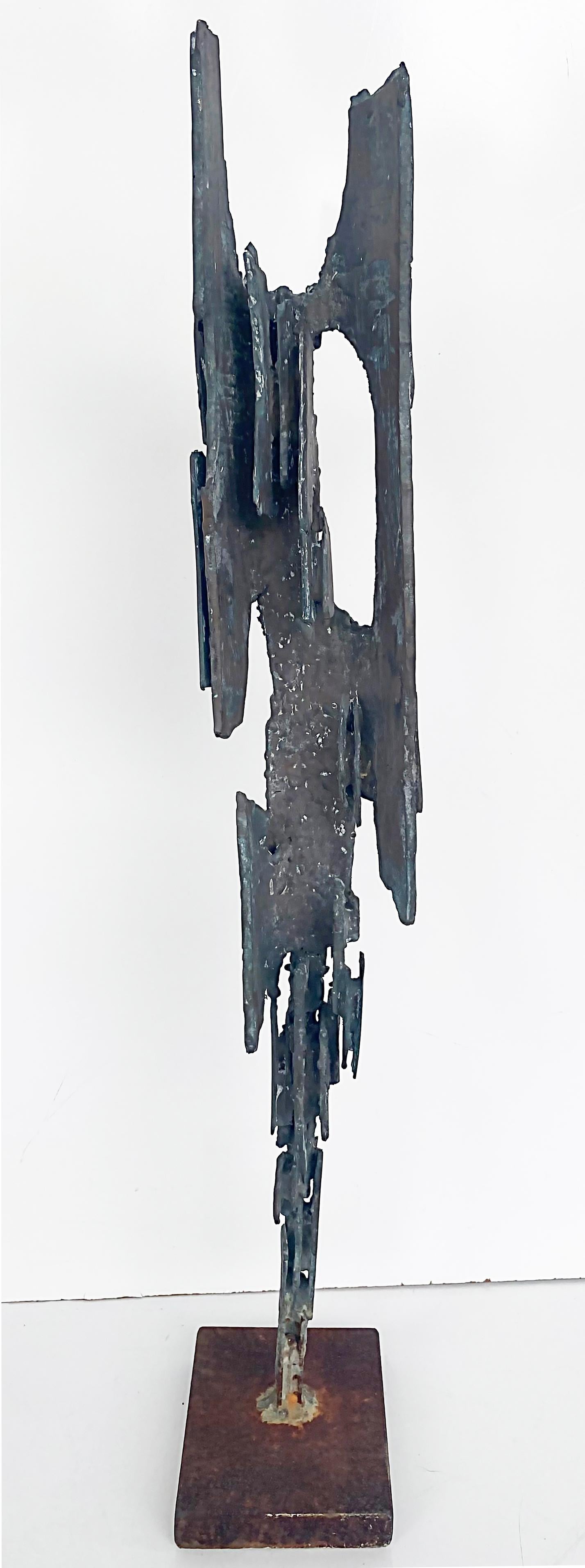 Michel Guino (French, 1926-2013) signed, untitled Brutalist iron sculpture.

Offered for sale is a signed, untitled brutalist iron sculpture by French artist Michel Guino (1926-2013). This sculpture adorned a sculpture garden in the Hamptons New