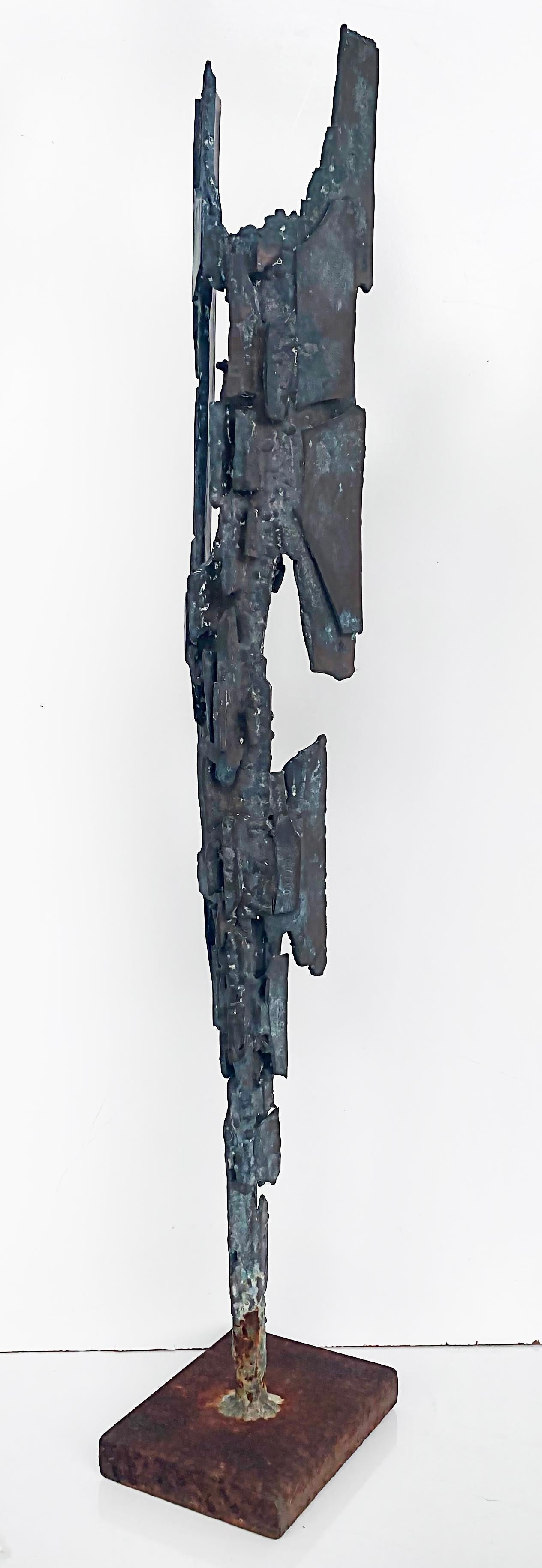 Michel Guino Signed Brutalist Iron Sculpture from France 3
