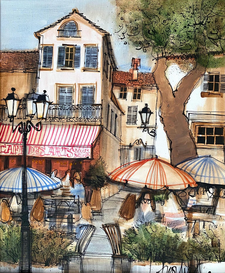 Michel Guy Nochet - “Cafe des Arts” For Sale at 1stDibs | michel