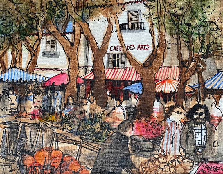 Michel Guy Nochet - “Cafe Life, St. Tropez” For Sale at 1stDibs