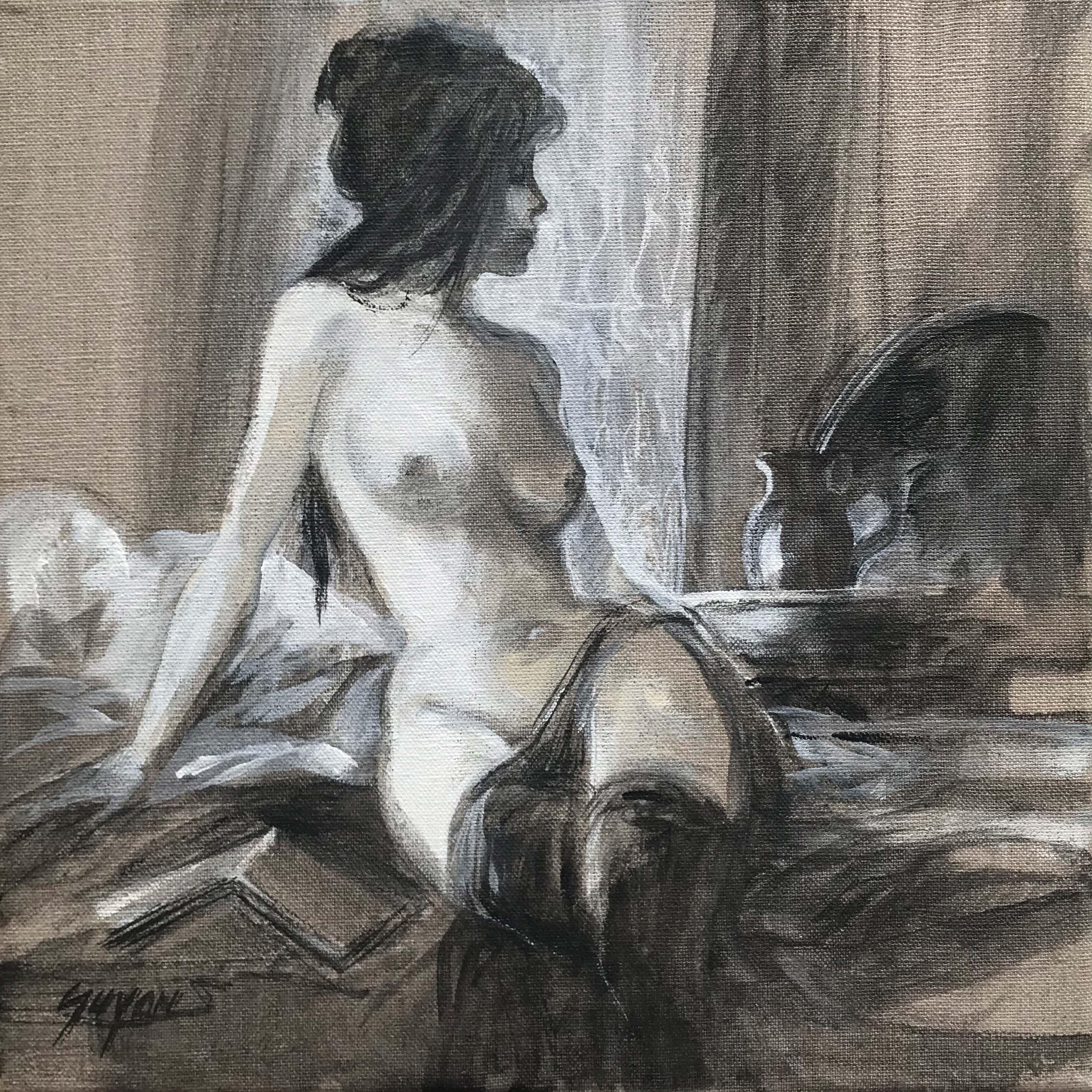 Michel Guyon Nude Painting - Apres Midi En Ete