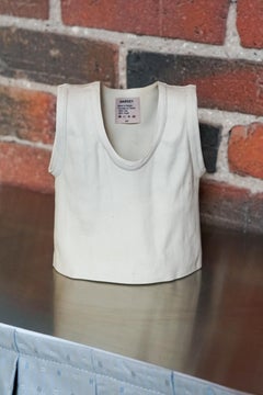 Michel Harvey Trompe-l’Oeil Ceramic Tank Top Vase, Canada, 1990s