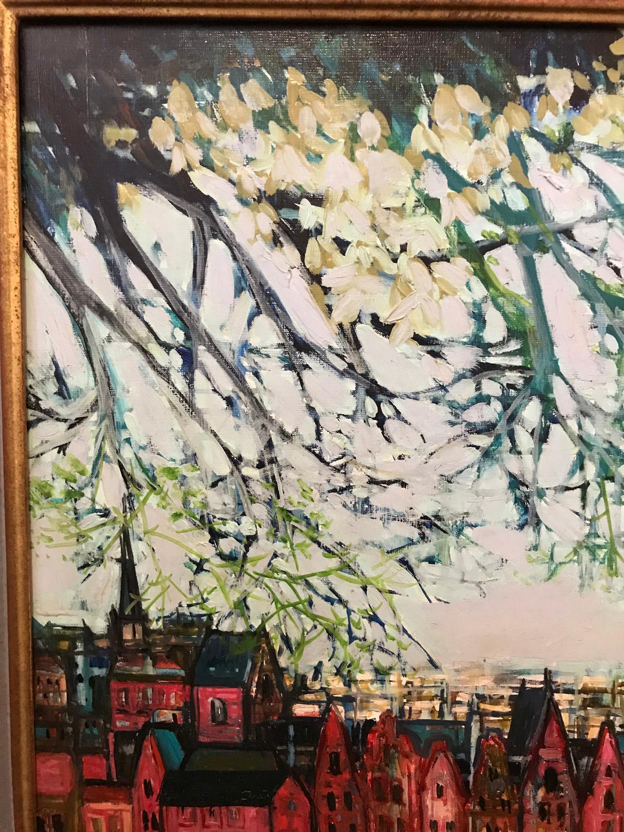 Michel Henry 'French', Amsterdam, Oil on Canvas, 20th Century In Good Condition For Sale In Melbourne, Victoria