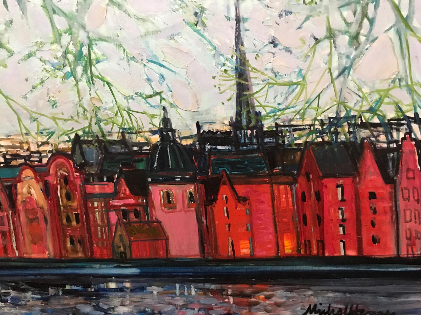 Michel Henry 'French', Amsterdam, Oil on Canvas, 20th Century For Sale 4