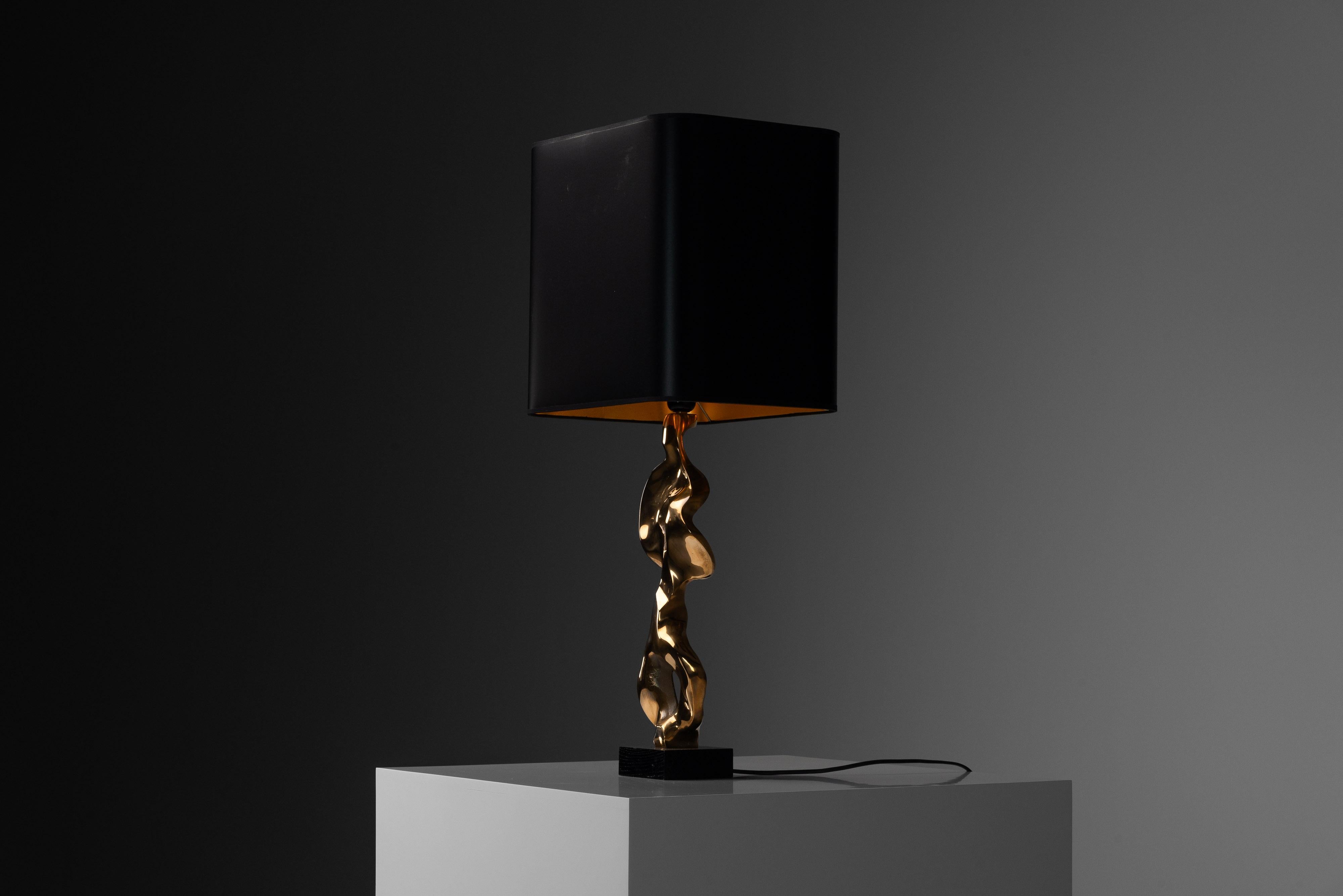 Late 20th Century Michel Jaubert sculptural table lamp France 1970 For Sale