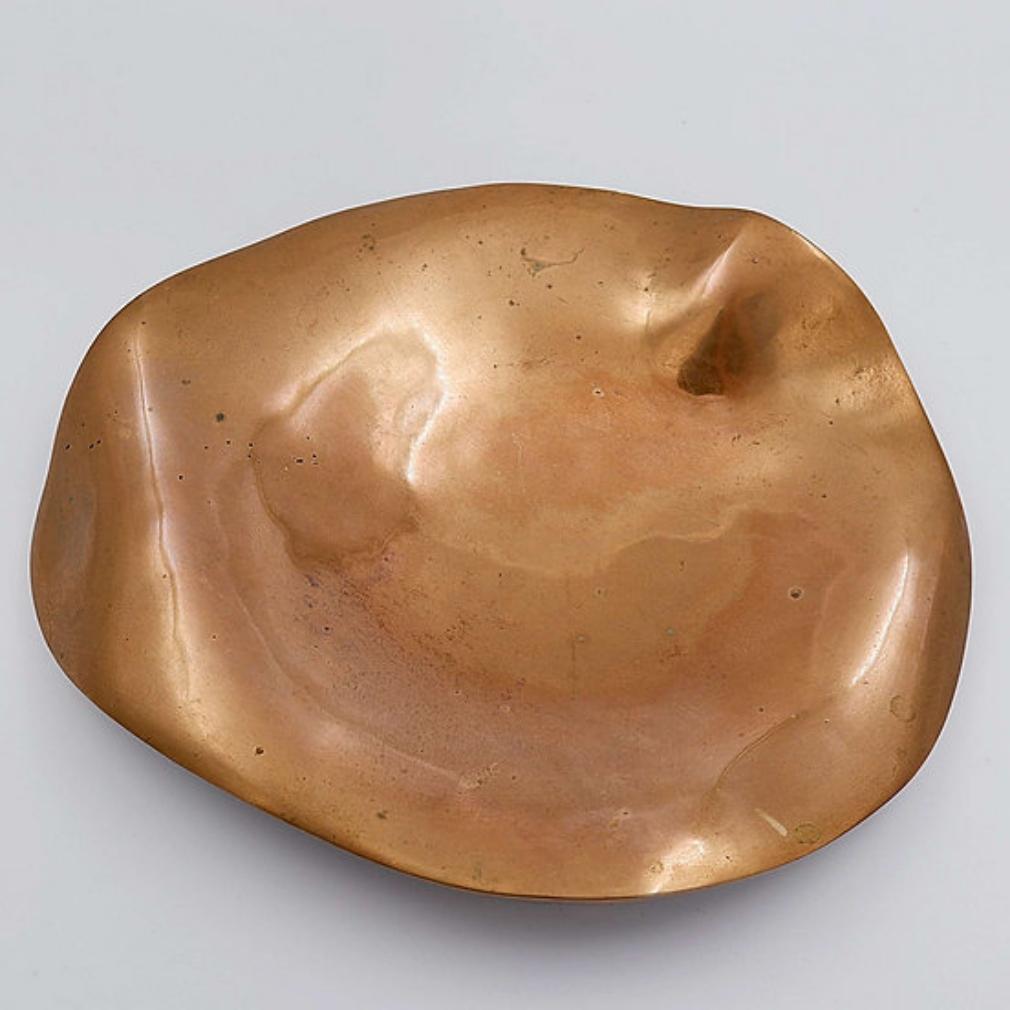 Michel Jaubert style Sculptural Bronze Dish Vide-Poches - 1970s For Sale 5