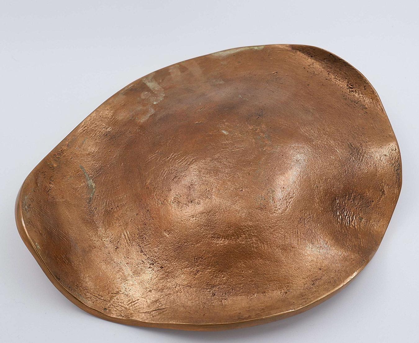 Michel Jaubert style Sculptural Bronze Dish Vide-Poches - 1970s For Sale 7