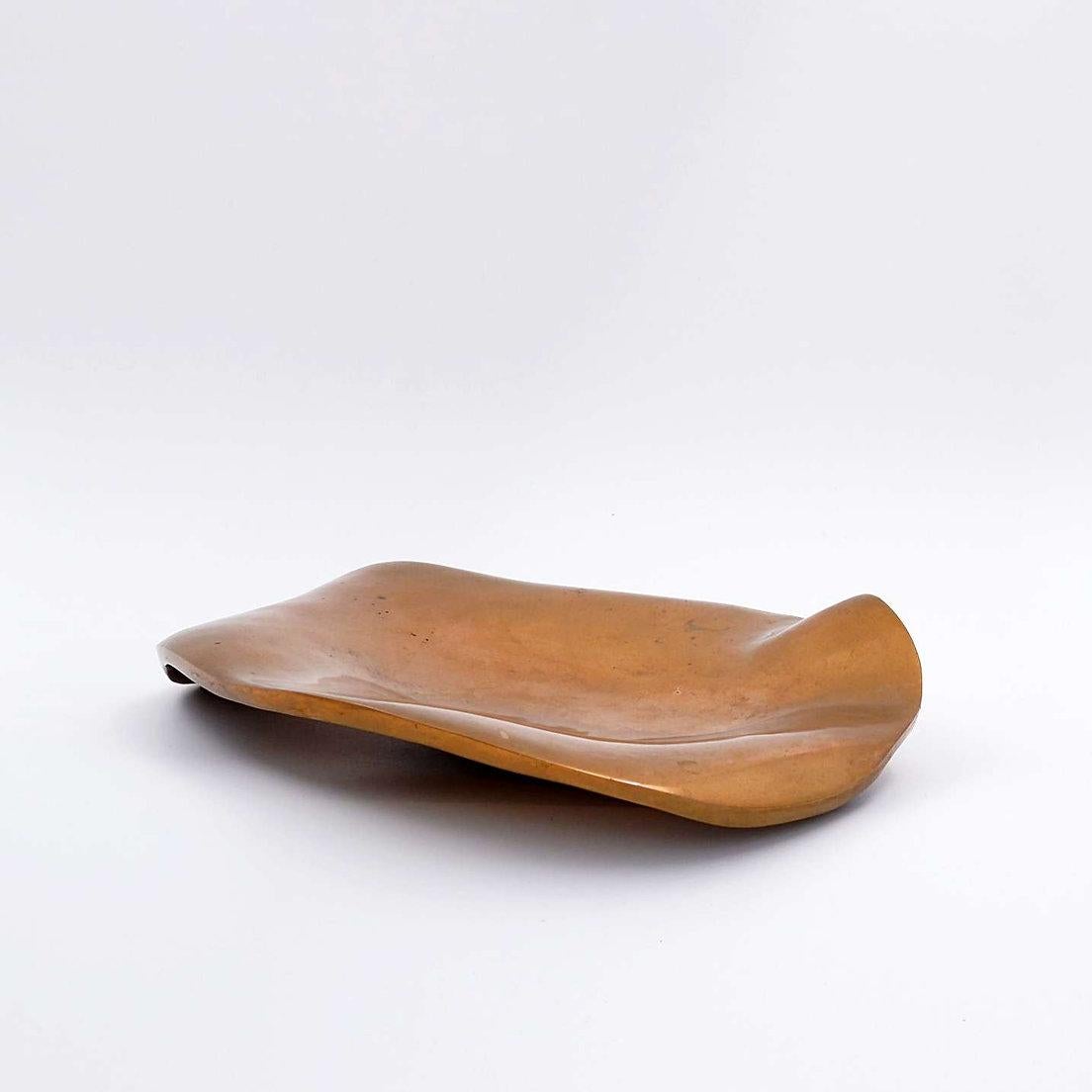 Michel Jaubert style Sculptural Bronze Dish Vide-Poches - 1970s For Sale 8