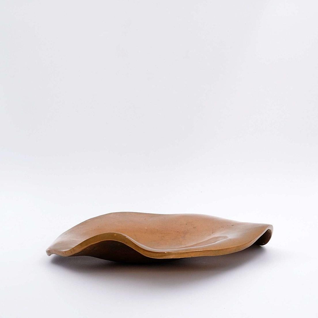 Michel Jaubert style Sculptural Bronze Dish Vide-Poches - 1970s For Sale 9