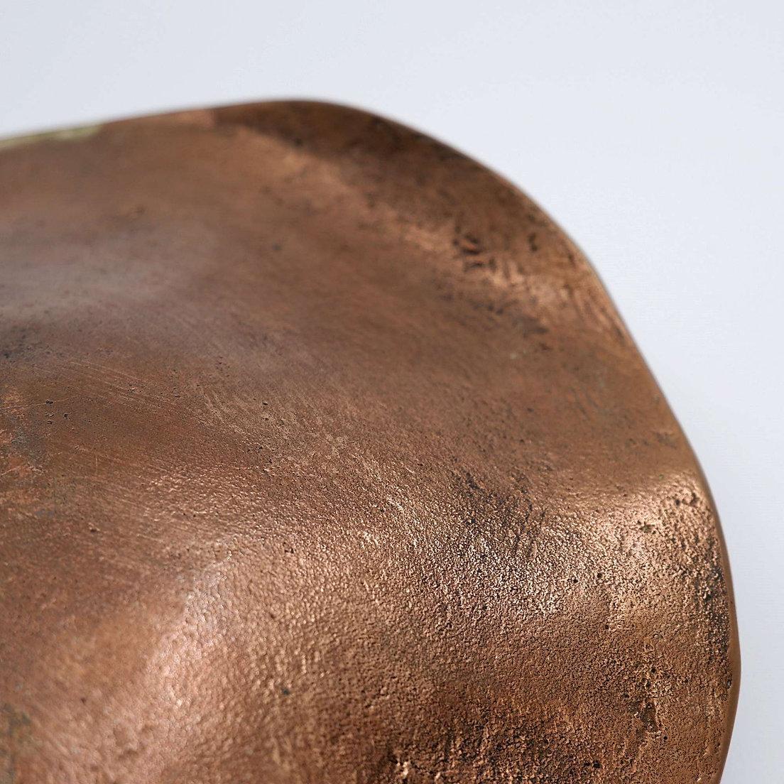 Michel Jaubert style Sculptural Bronze Dish Vide-Poches - 1970s In Good Condition For Sale In Linkebeek, BE