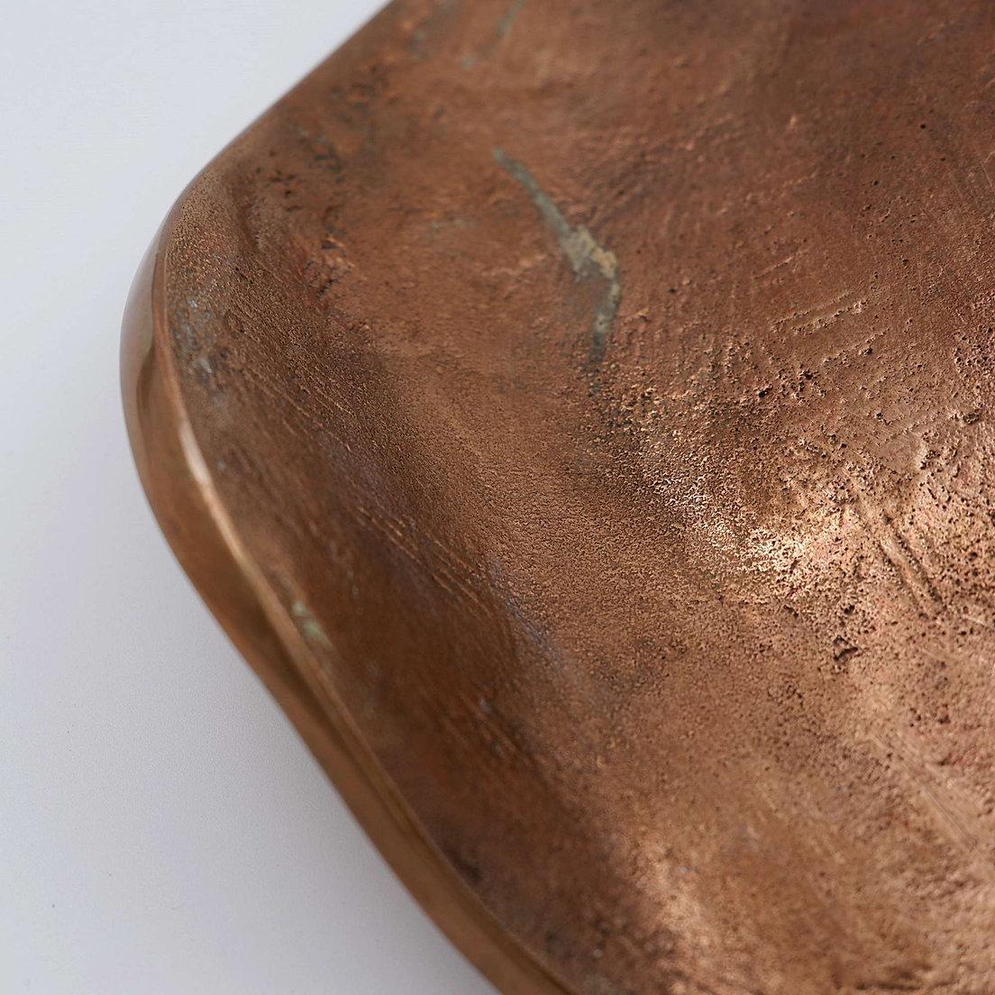 Michel Jaubert style Sculptural Bronze Dish Vide-Poches - 1970s For Sale 1