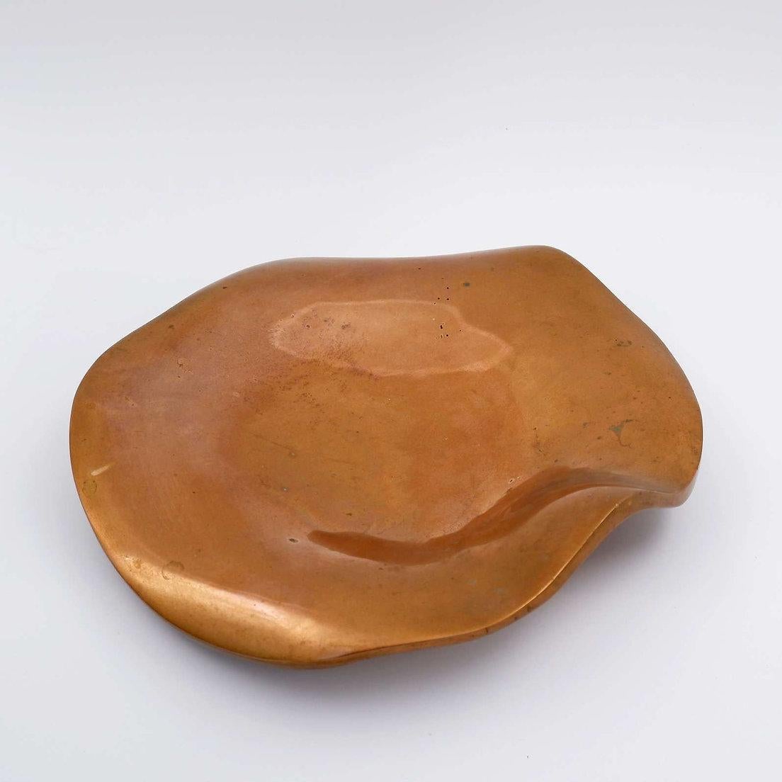Michel Jaubert style Sculptural Bronze Dish Vide-Poches - 1970s For Sale 2