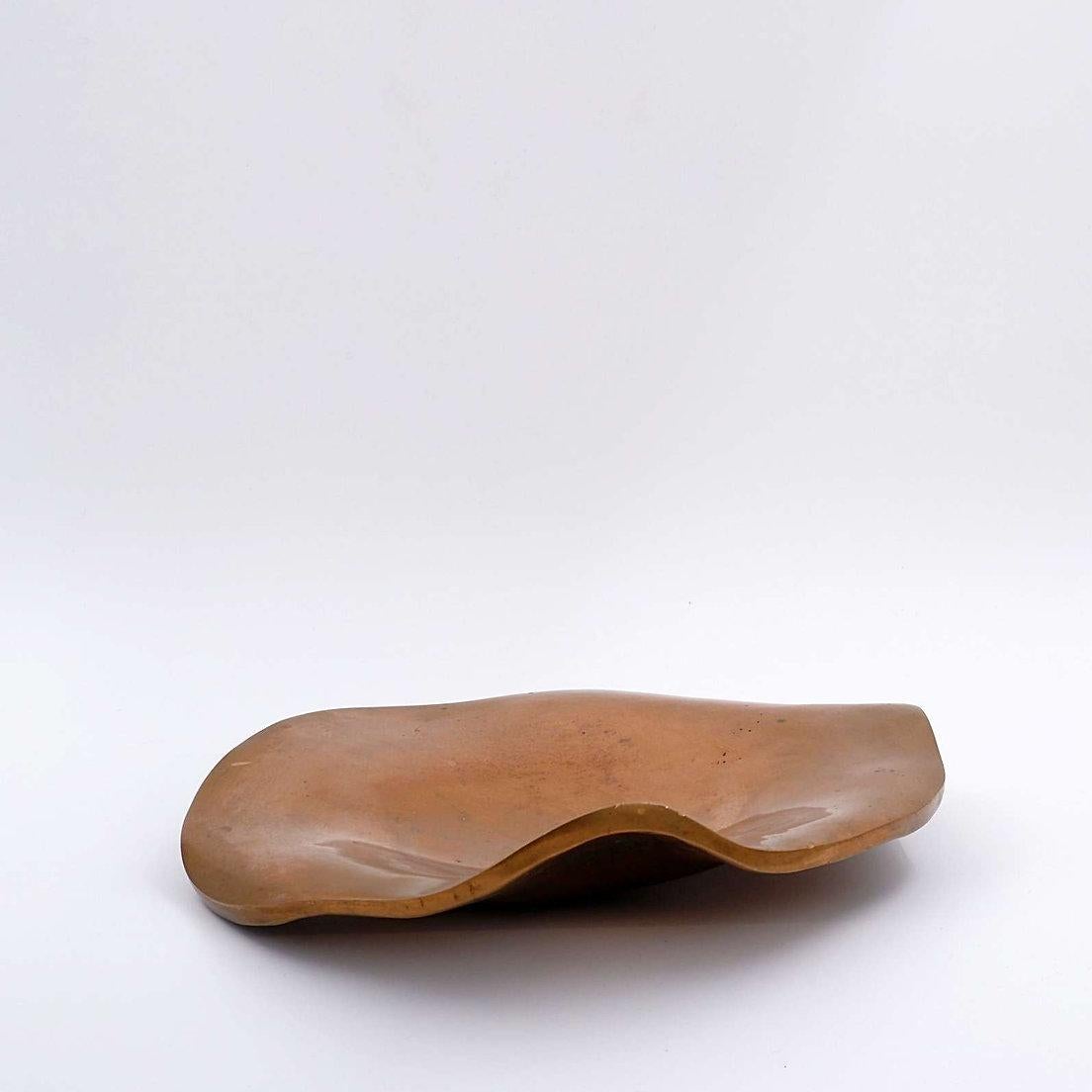 Michel Jaubert style Sculptural Bronze Dish Vide-Poches - 1970s For Sale 4