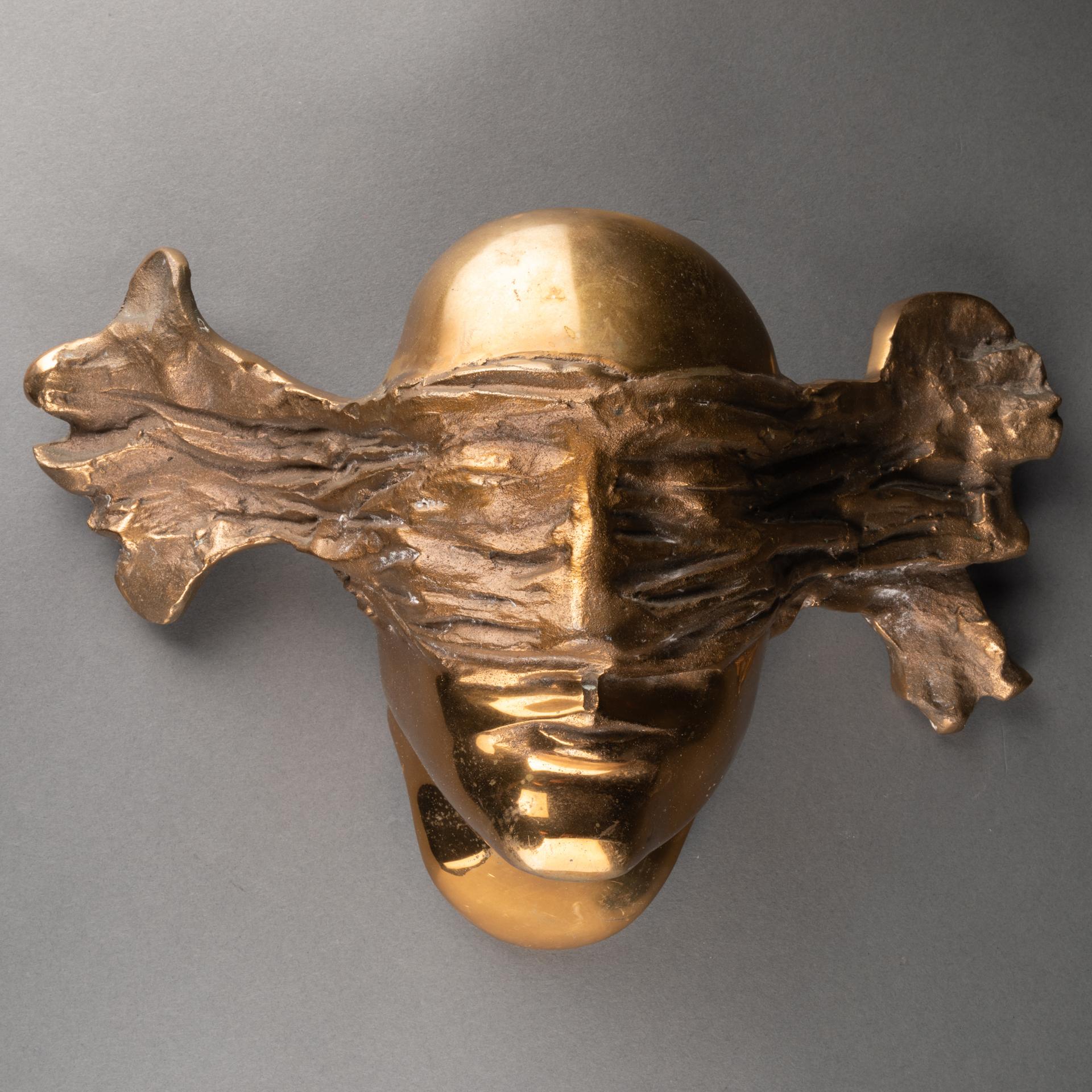 Modern Michel Jaubert 'Xxème', Applique Bronze 