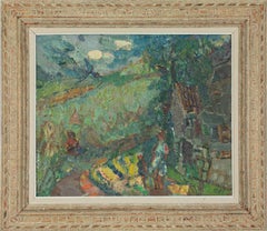 Paysage d'Annay-sur-Serein von Michel Kikone - Landschaftsgemälde