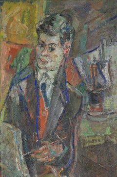 Portrait of Jacques Chalom by Michel Kikoïne 