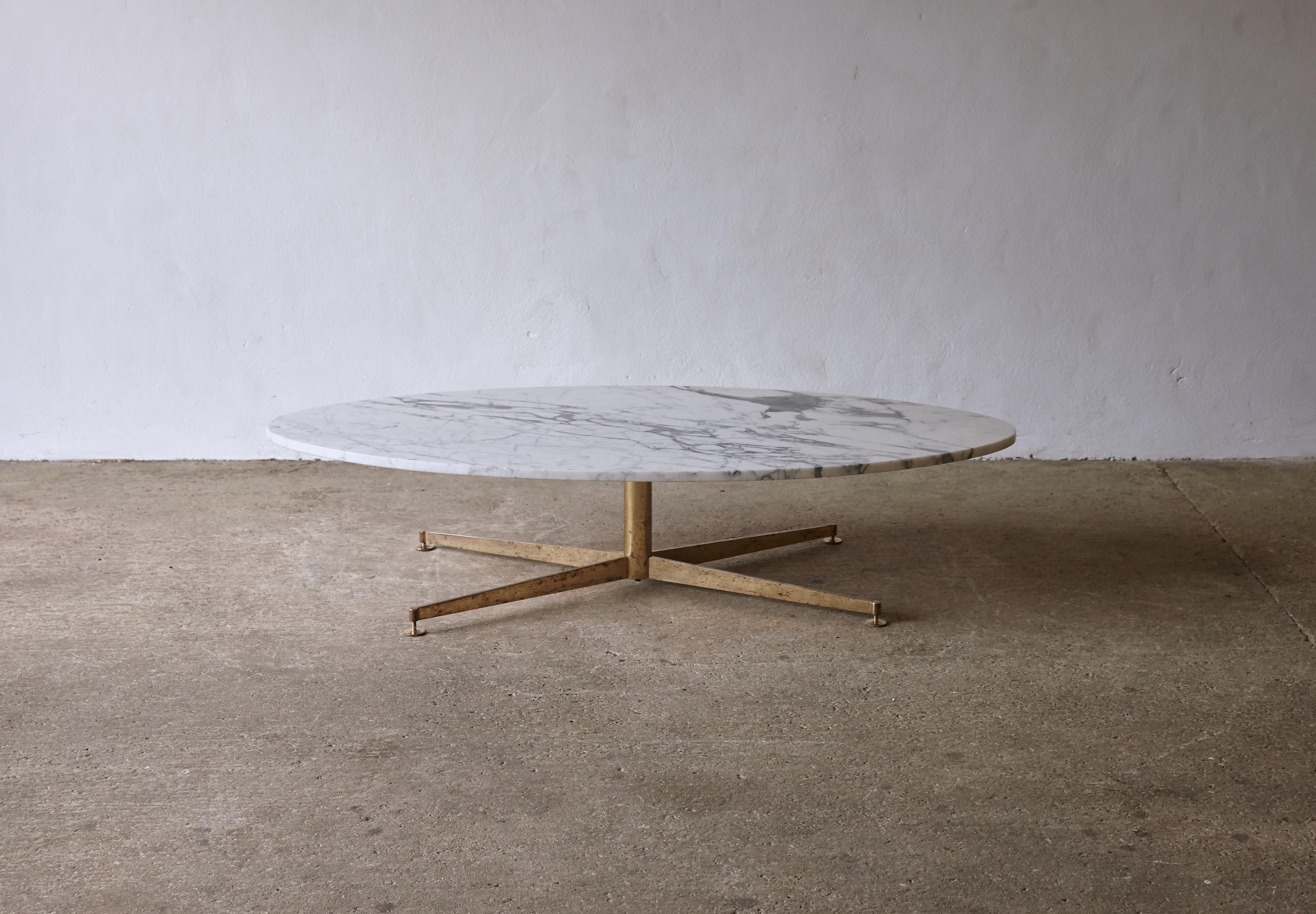 Rare and early Michel Kin for Arflex elliptical arabescato marble and brass coffee table.  Sold with original purchase receipt dated 1962.   Fast shipping worldwide.




UK customers please note: listed prices do not include VAT.