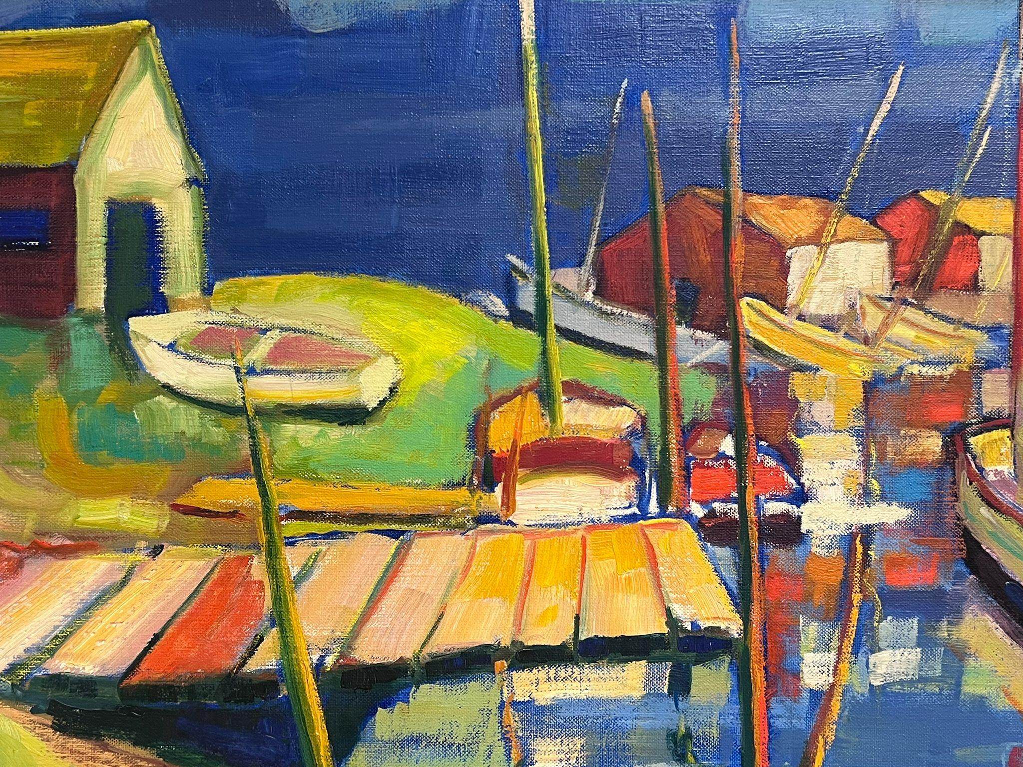 The Harbor
by Michel Kritz (French 1925-1994)
signed and dated 62'
signed oil on canvas, unframed
canvas: 24 x 32 inches
provenance: private collection, France
condition: very good and sound condition  