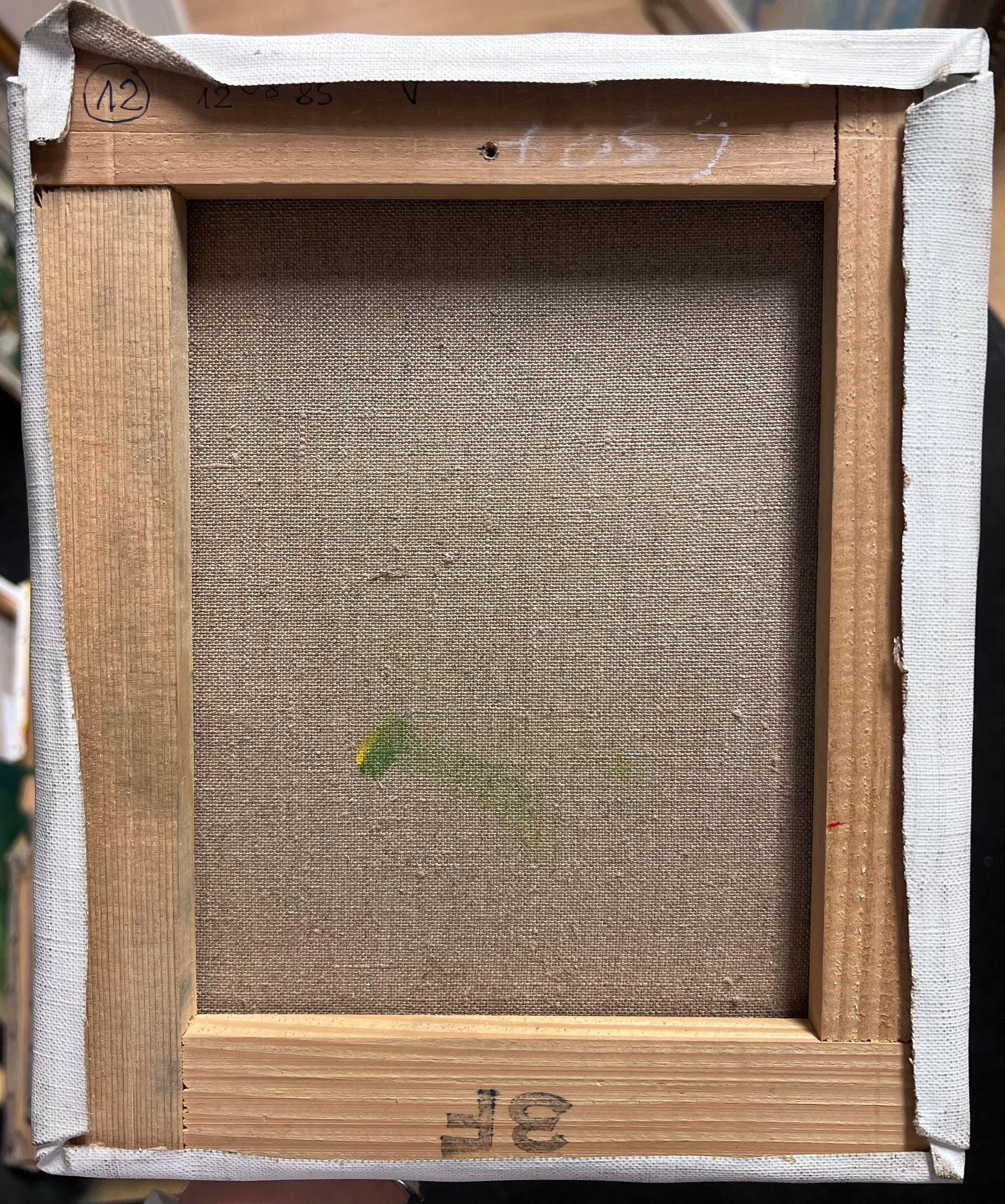 Französischer Impressionist Signiertes Öl Schlossgebäude in Landschaft im Angebot 1