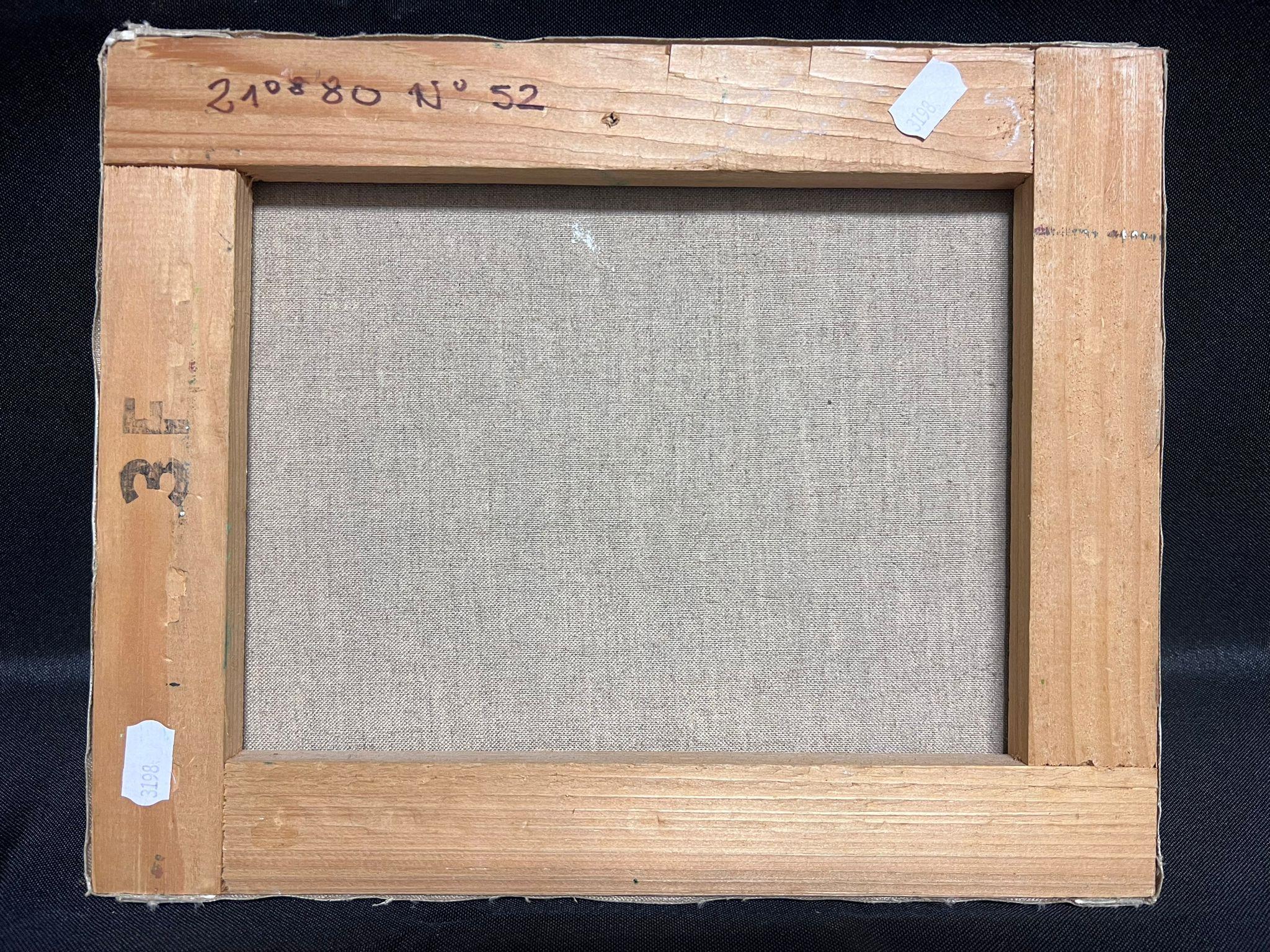 Olio firmato da un impressionista francese Casa e giardini di campagna alla luce del sole 2