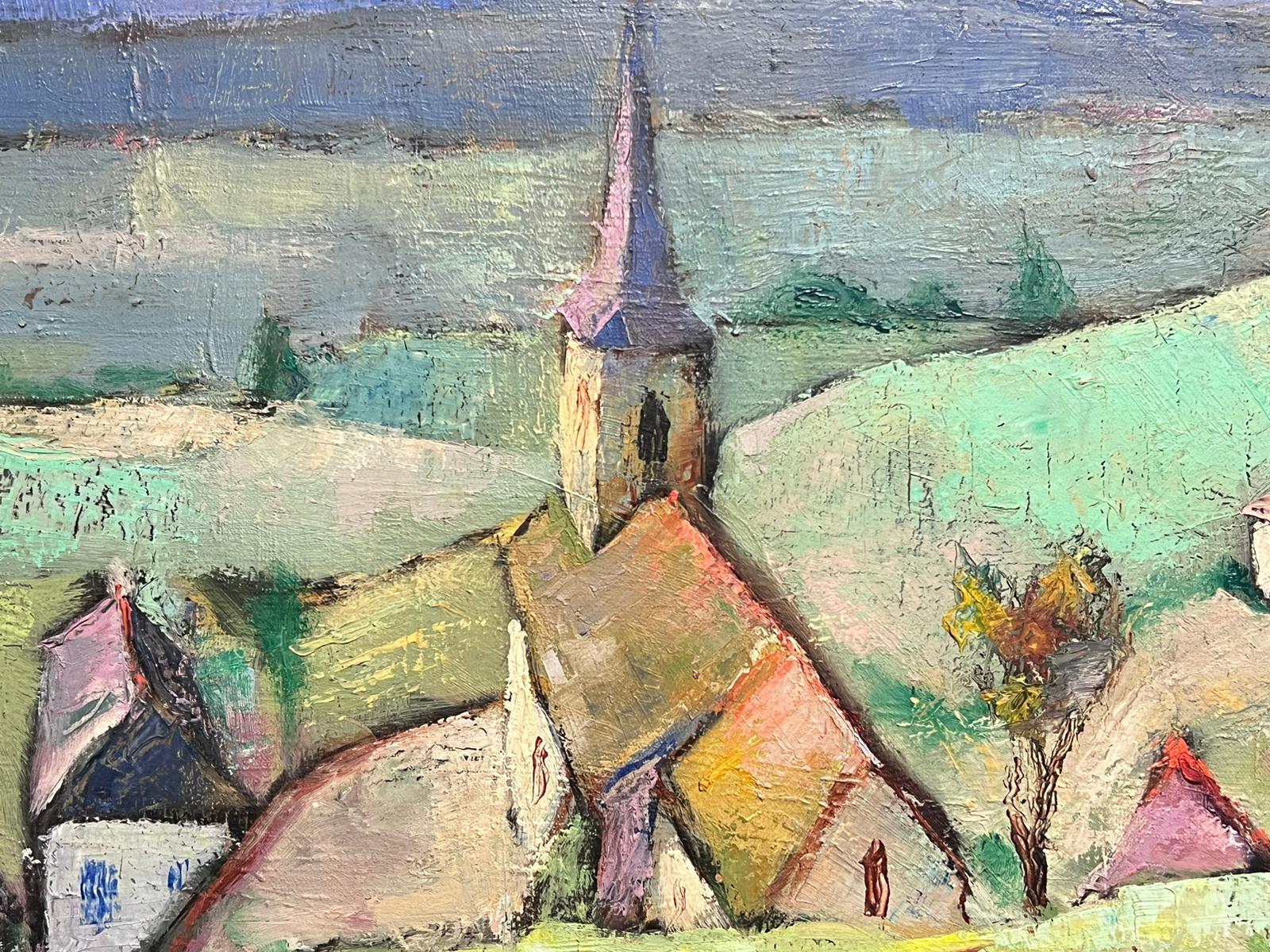 The French Landscape, lovely soft green pastel shades of colour
by Michel Kritz (French 1925-1994)
signed oil on canvas, unframed
dated 57'
canvas: 15 x 21.5 inches
provenance: private collection, France
condition: very good and sound condition  