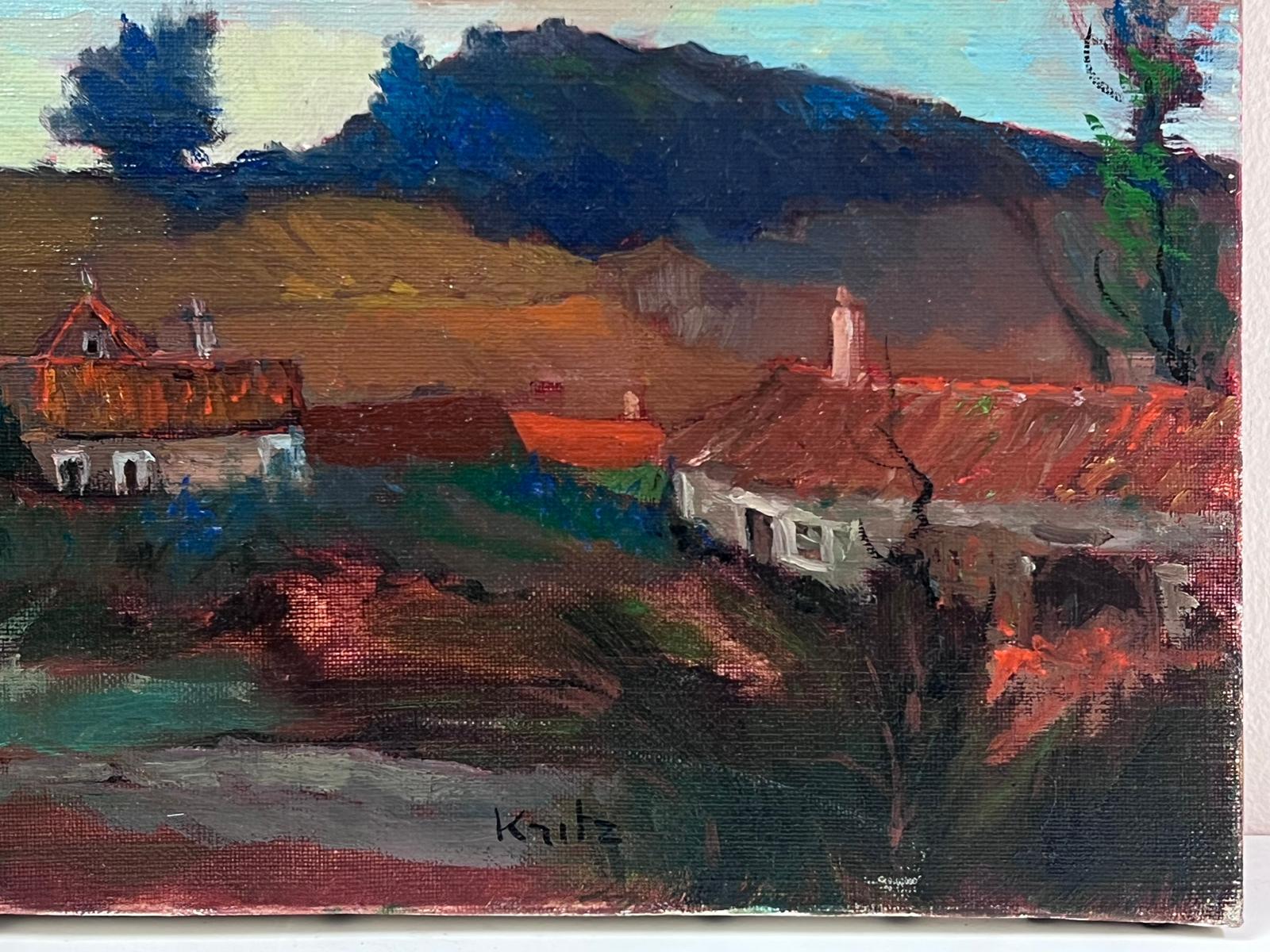 The French Landscape 
by Michel Kritz (French 1925-1994)
signed oil on canvas, unframed
canvas: 15 x 18 inches
provenance: private collection, France
condition: very good and sound condition  