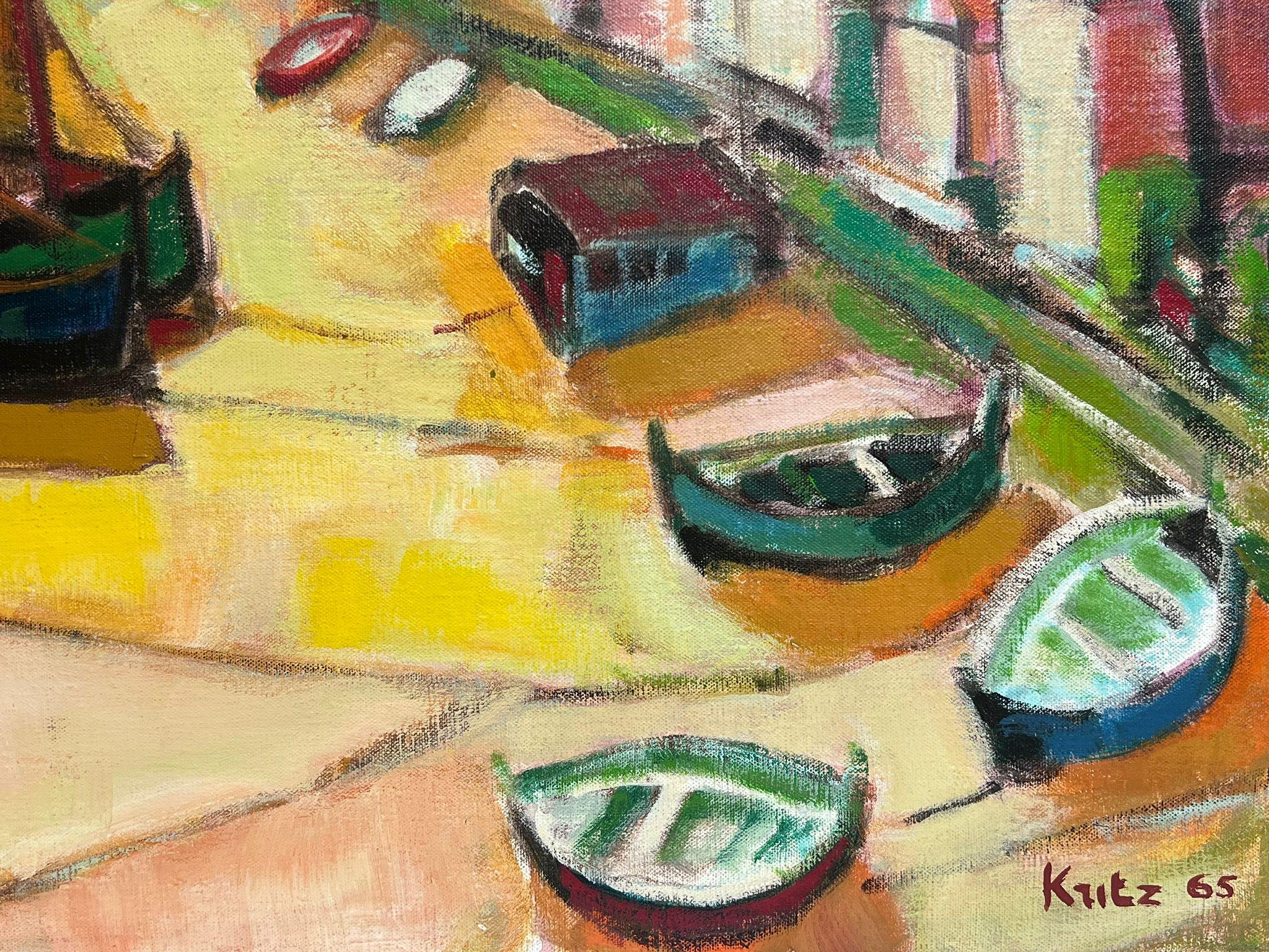 La costa e la spiaggia francese
di Michel Kritz (francese, 1925-1994)
firmato / datato 65'
olio su tela firmato, senza cornice
tela: 24 x 32 pollici
provenienza: collezione privata, Francia
condizioni: ottime e solide condizioni  