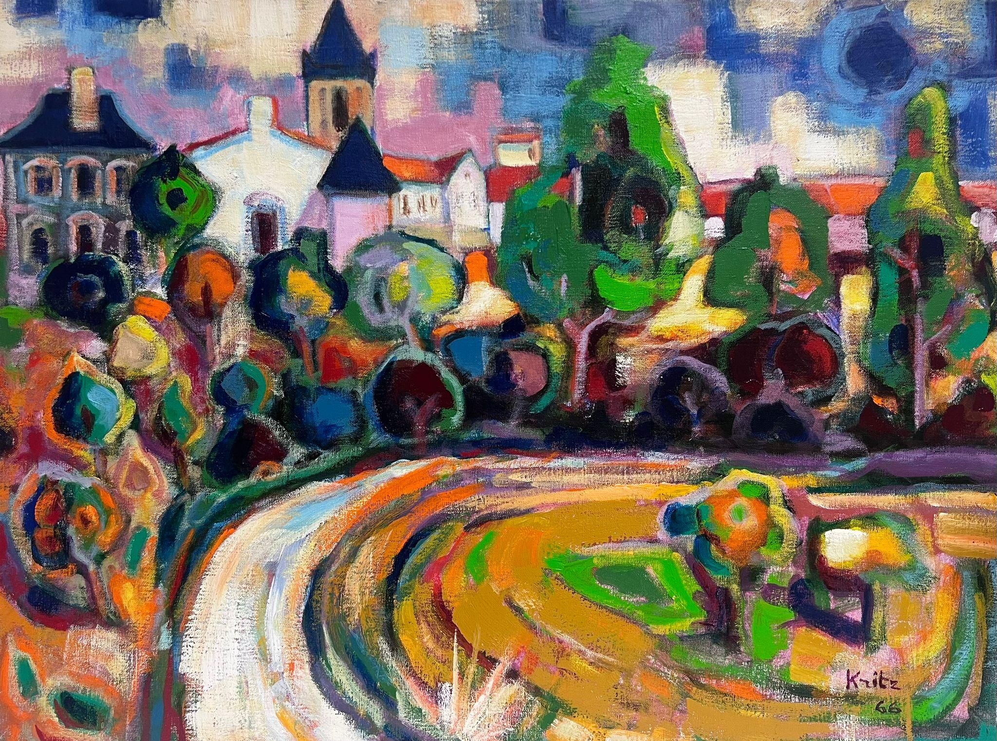 The French Town
by Michel Kritz (French 1925-1994)
signed & dated 66'
signed oil on canvas, unframed
canvas: 24 x 32 inches
provenance: private collection, France
condition: very good and sound condition  