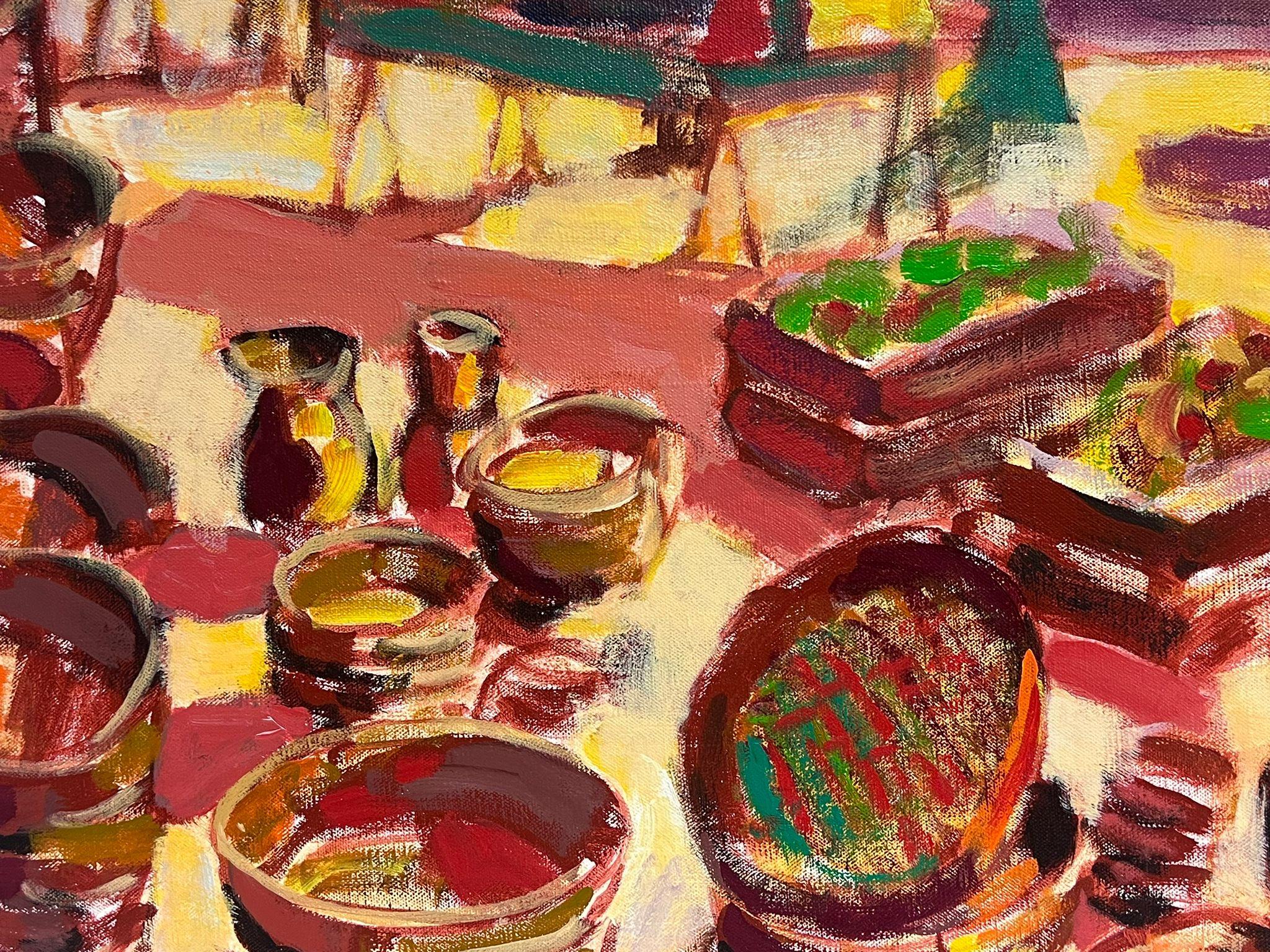 market scene painting