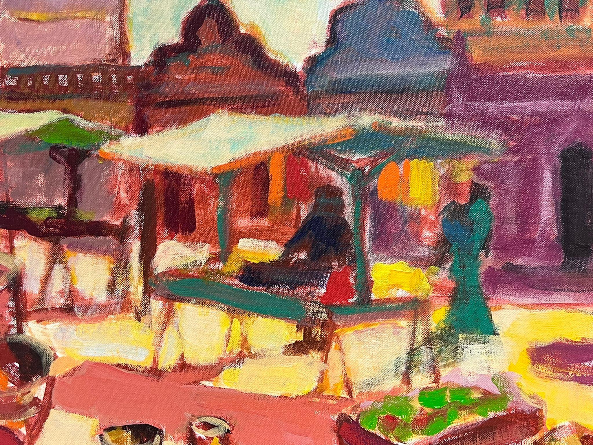 The French Market
by Michel Kritz (French 1925-1994) 
oil on canvas, unframed
canvas: 24 x 32 inches
provenance: private collection, France
condition: very good and sound condition  