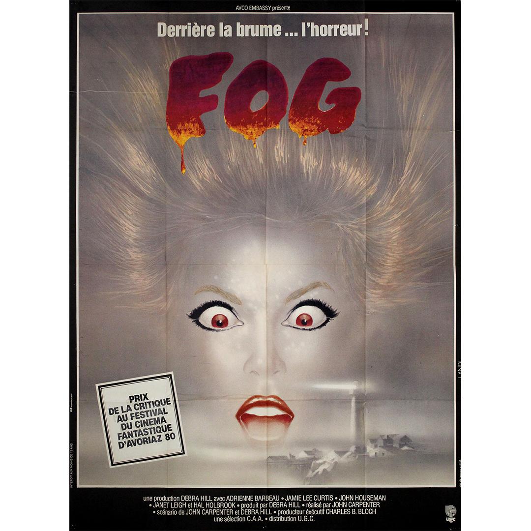 Original 1980 French movie poster for “Fog” (The Fog) - John Carpenter - Print by Michel Landi