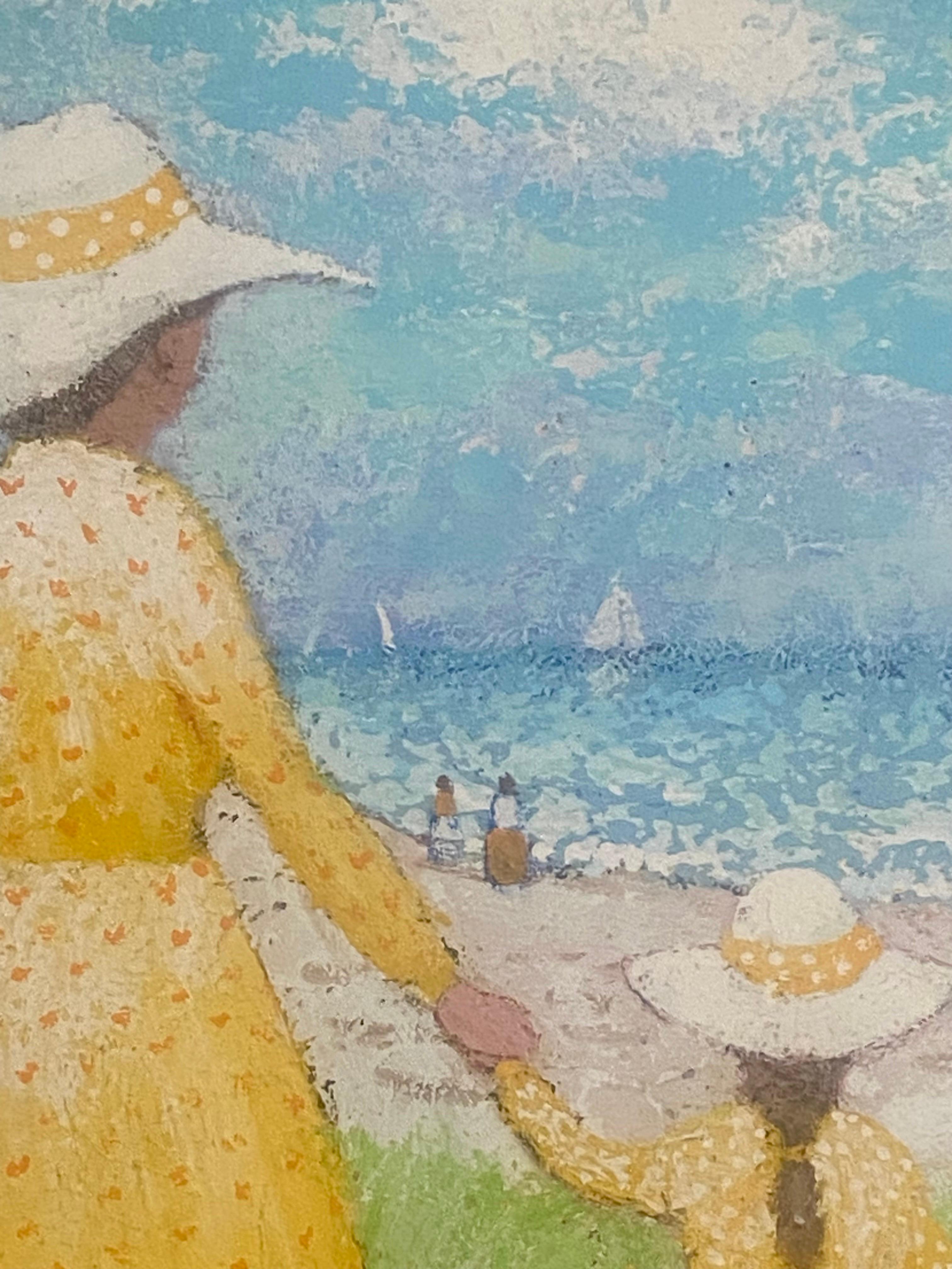 Michel Le Savarin Oil on Canvas Seaside Impressionist Painting 8