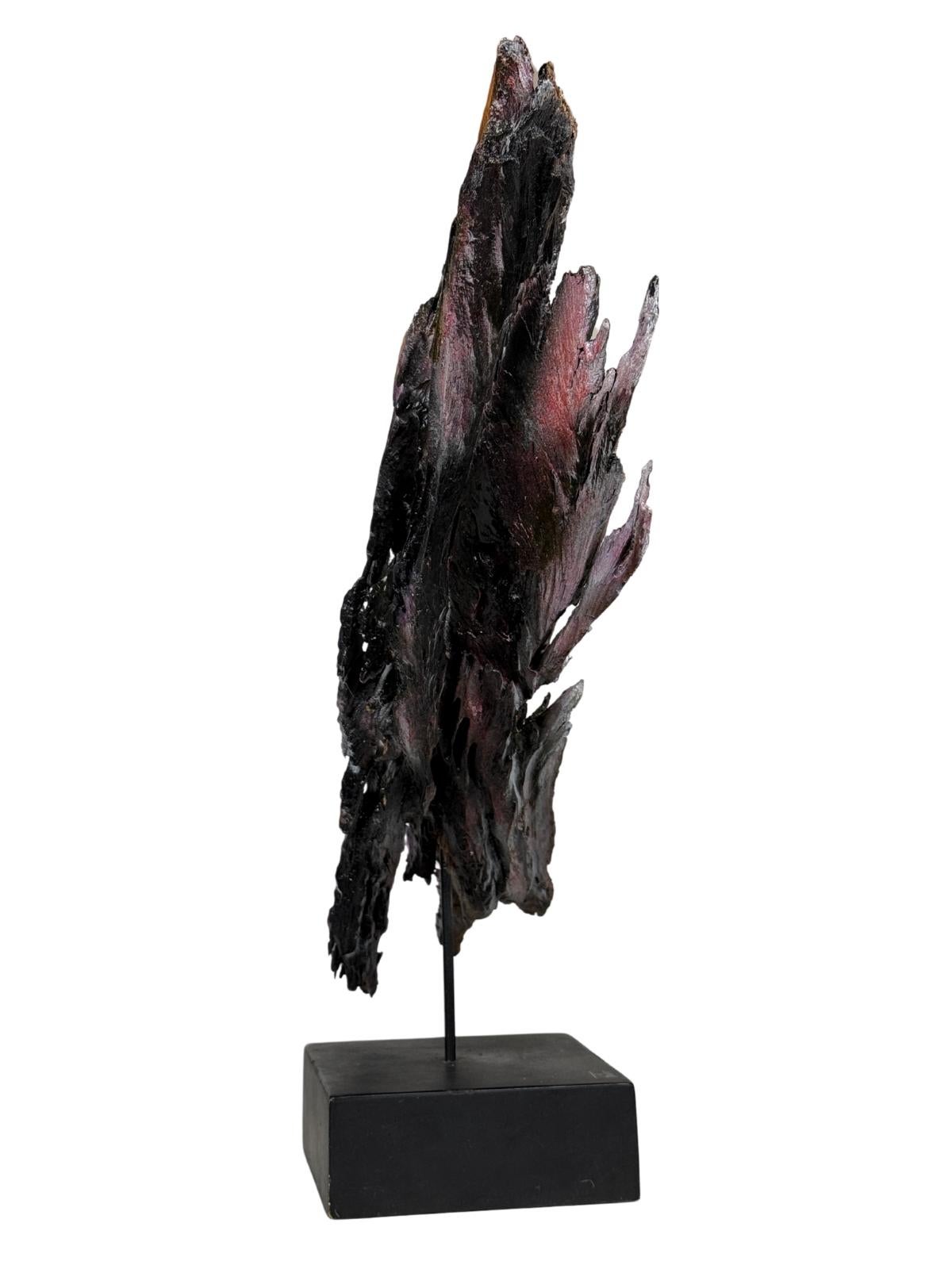 Comedia dell'Arte de Michel Tornare - Escultura en madera - 50x15x60 cm en venta 1