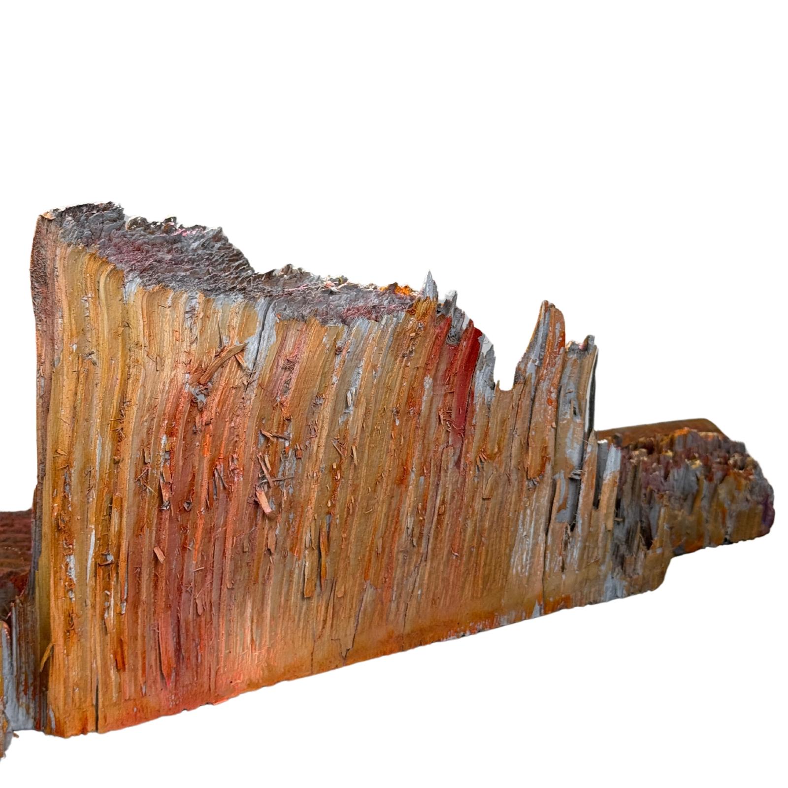 Densidad de Michel Tornare - Escultura en madera - 15x70x15 cm en venta 2