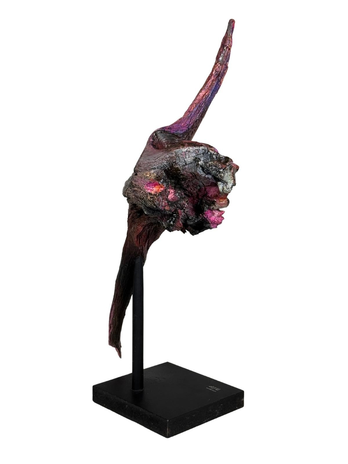 Marte de Michel Tornare - Escultura en madera - 50x20x15 cm - Sculpture de Michel L.Y. Tornare