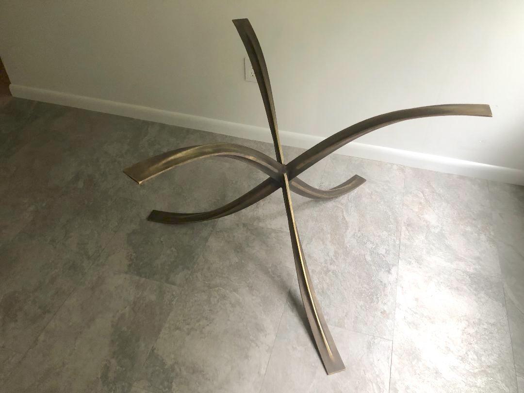 Michel Mangematin Bronze Dining / Center Table In Good Condition For Sale In New York, NY
