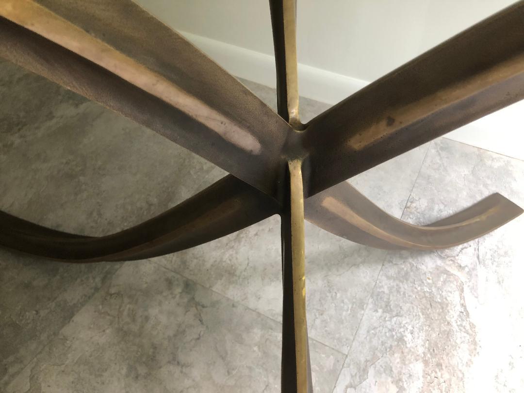Michel Mangematin Bronze Dining / Center Table For Sale 1