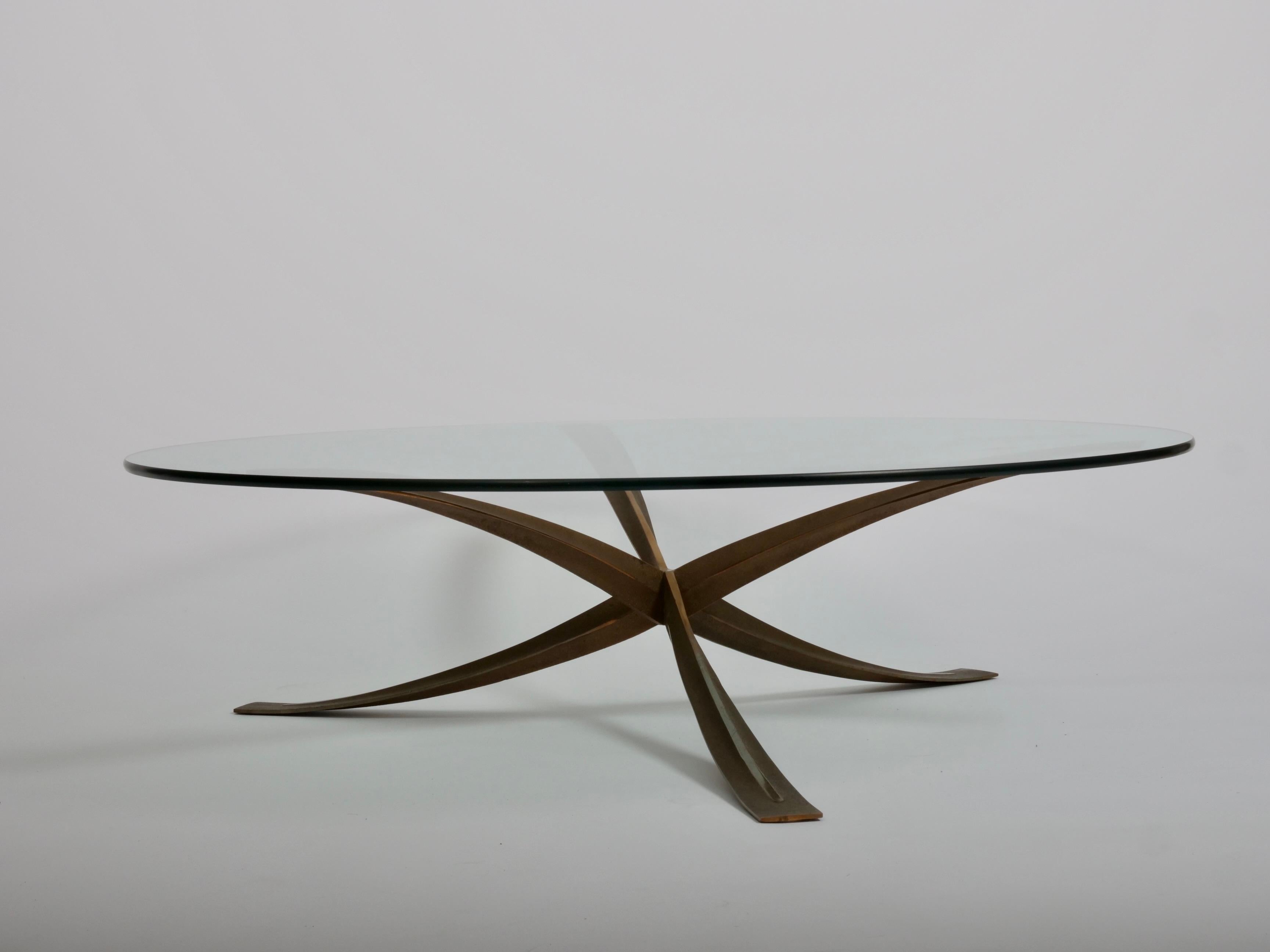 Michel Mangematin Couchtisch/Cocktailtisch aus Bronzeguss.  Frankreich um 1962 im Zustand „Gut“ im Angebot in London, GB