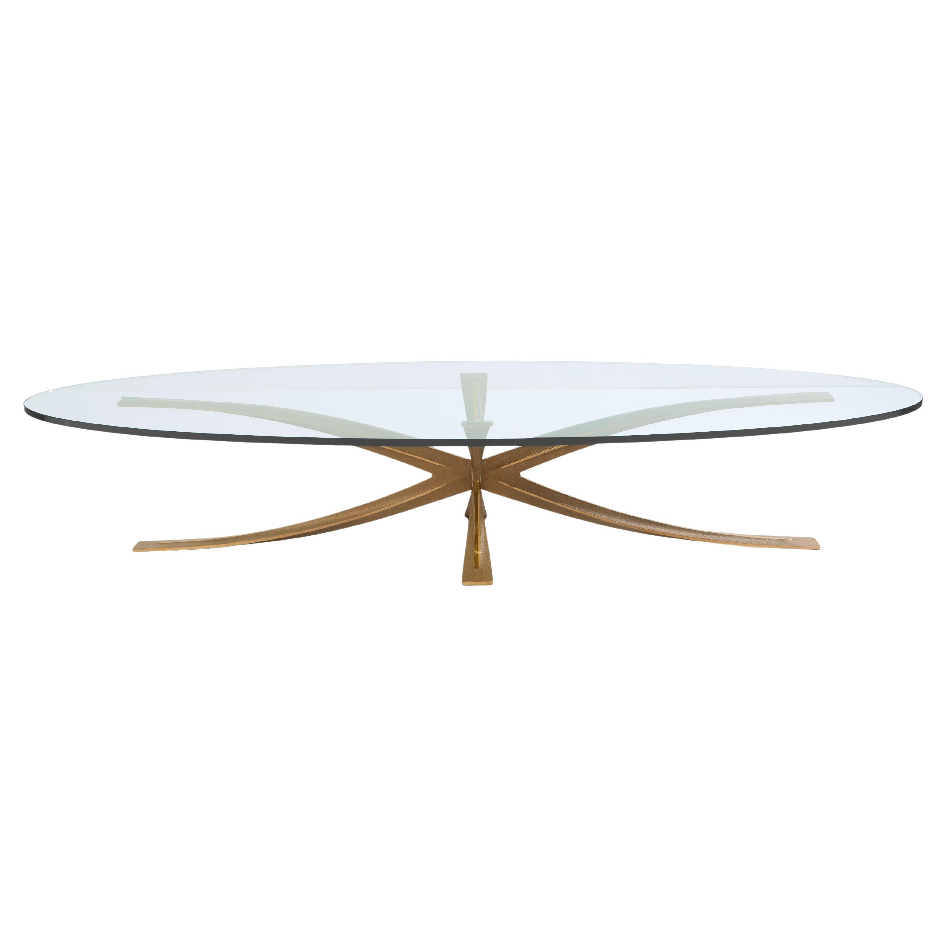 Tavolino grande in bronzo di Michel Mangematin 1962
