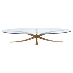 Tavolino grande in bronzo di Michel Mangematin 1962