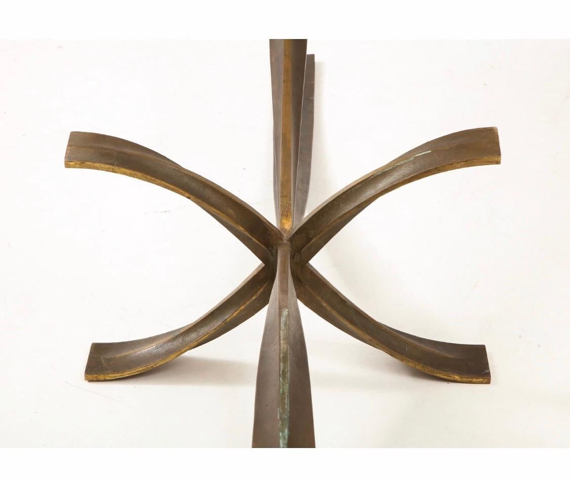 Michel Mangmatin Bronze Star Coffee Table In Excellent Condition In New York, NY