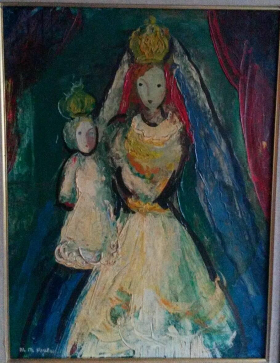 The Queen , 1947, von dem französischen transgenden Künstler JM Poulain  (Feministische Kunst), Art, von Michel-Marie Poulain